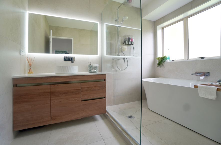 2 Ensuite Renovations - Contemporary Understated Elegance