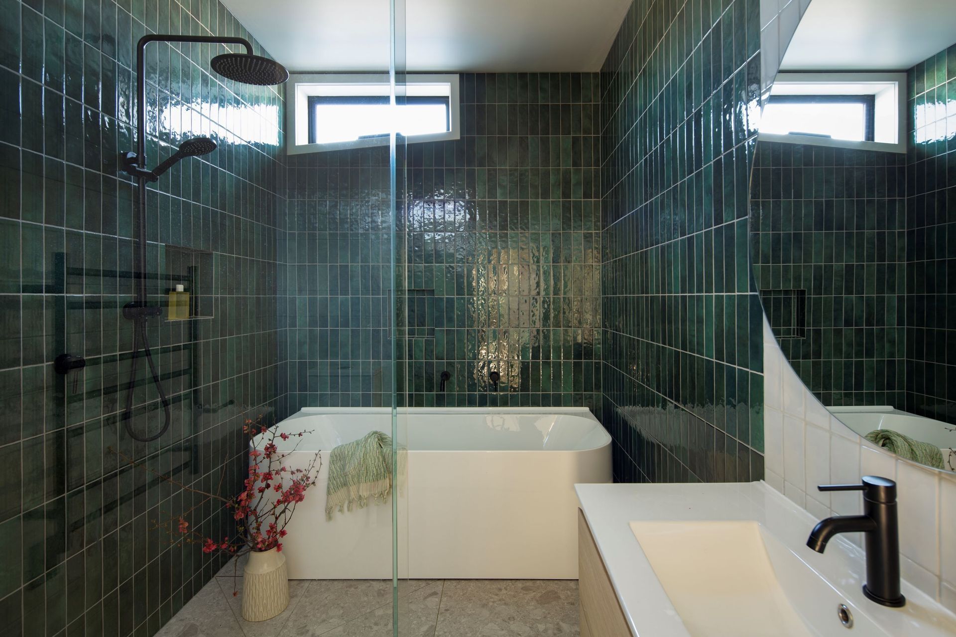 Emerald Green Family Bathroom