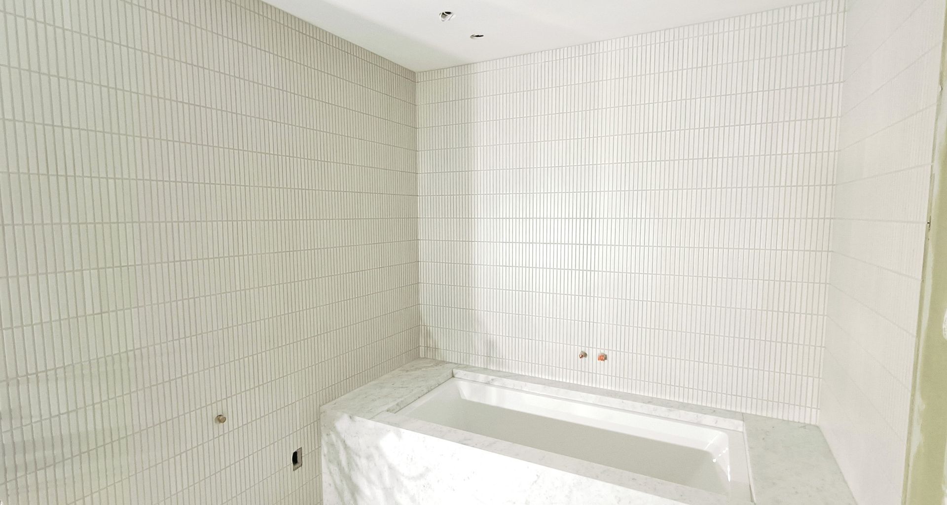Damn Good Tiling - finger mosaic wall banner