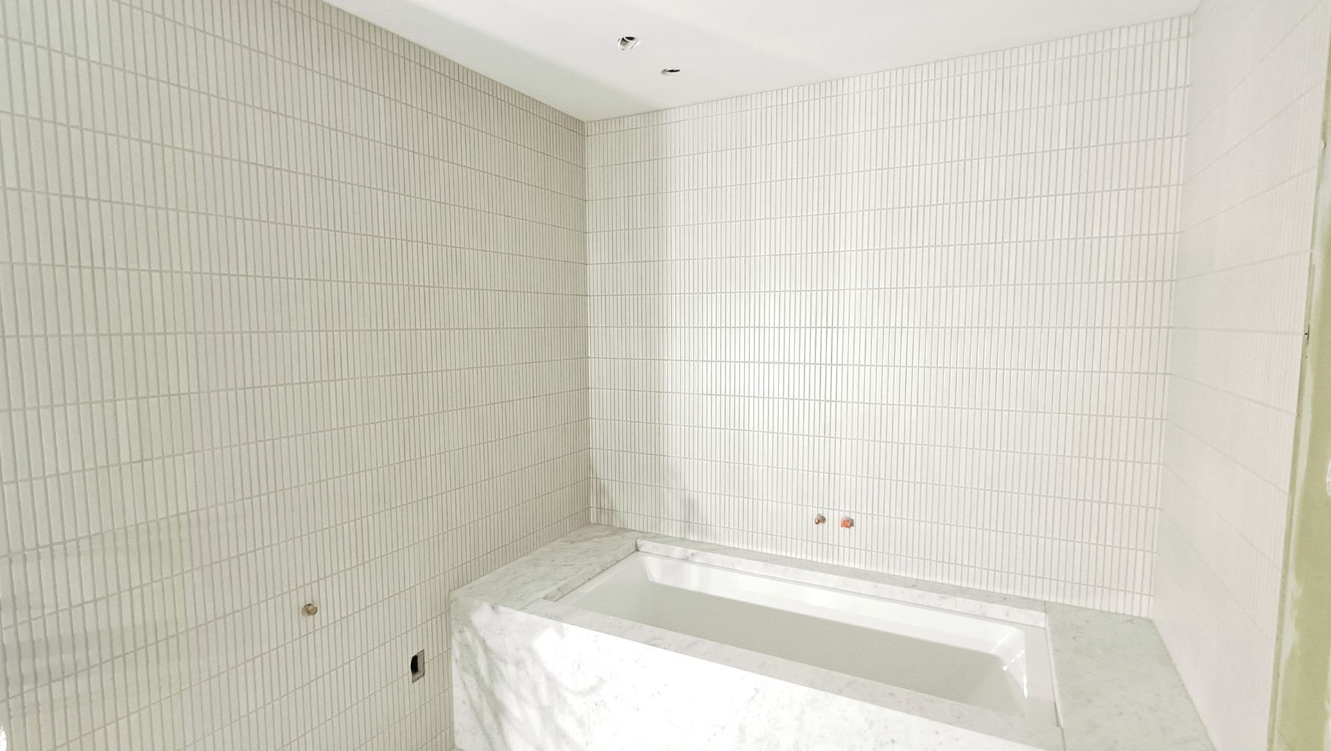 Damn Good Tiling - finger mosaic wall banner