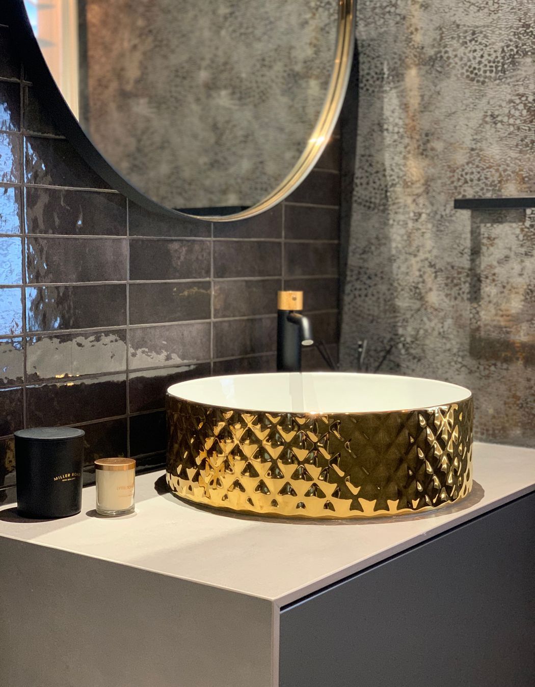 Luxurious Powder Room and Laundry