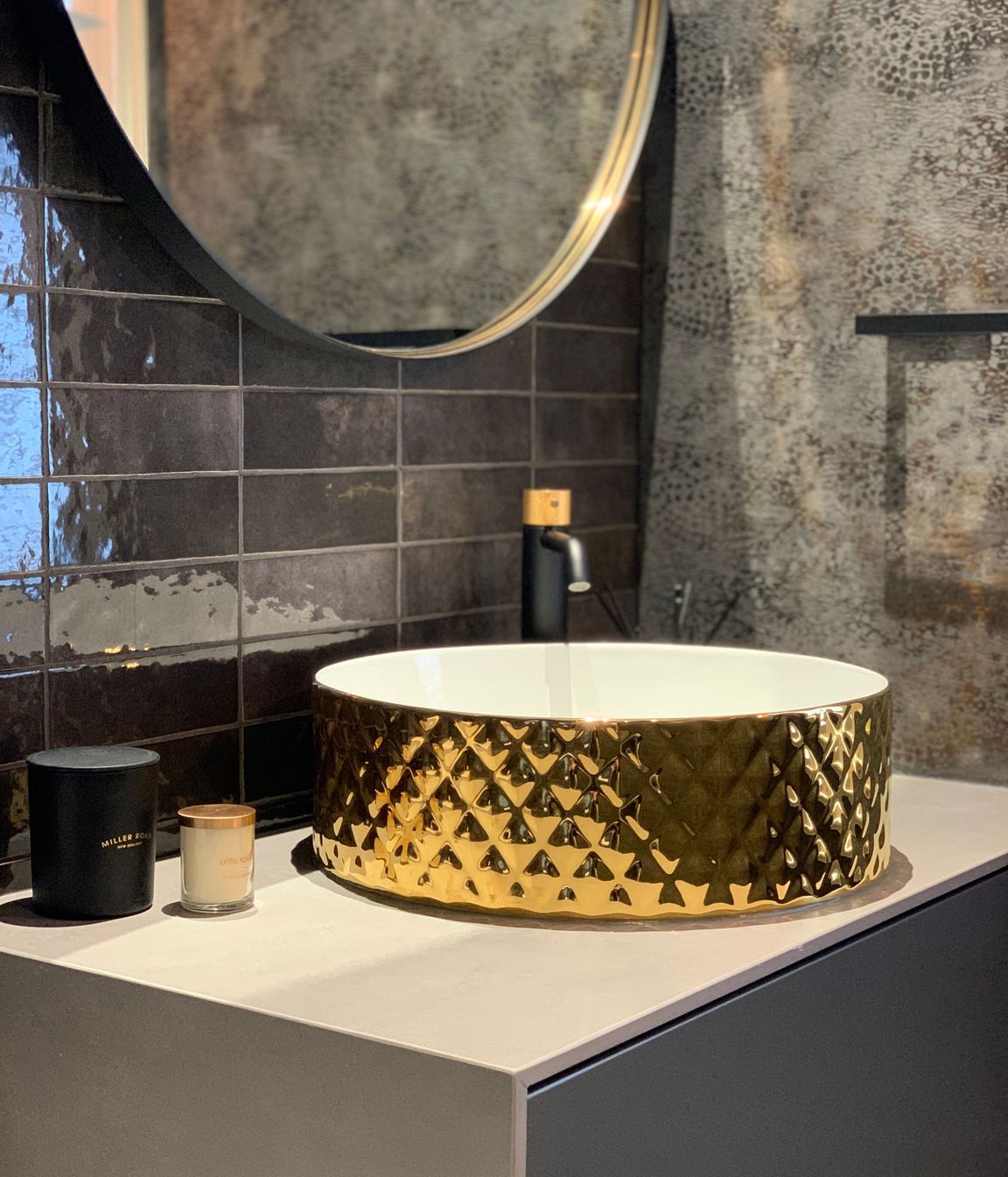 Luxurious Powder Room and Laundry
