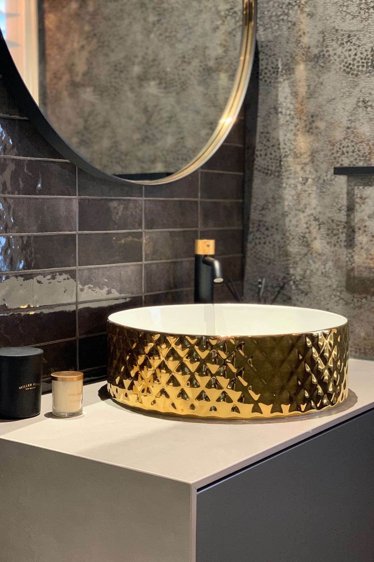 Luxurious Powder Room and Laundry