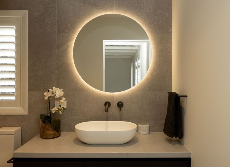 Mission Bay Home Office Bathroom & Kitchenette Design