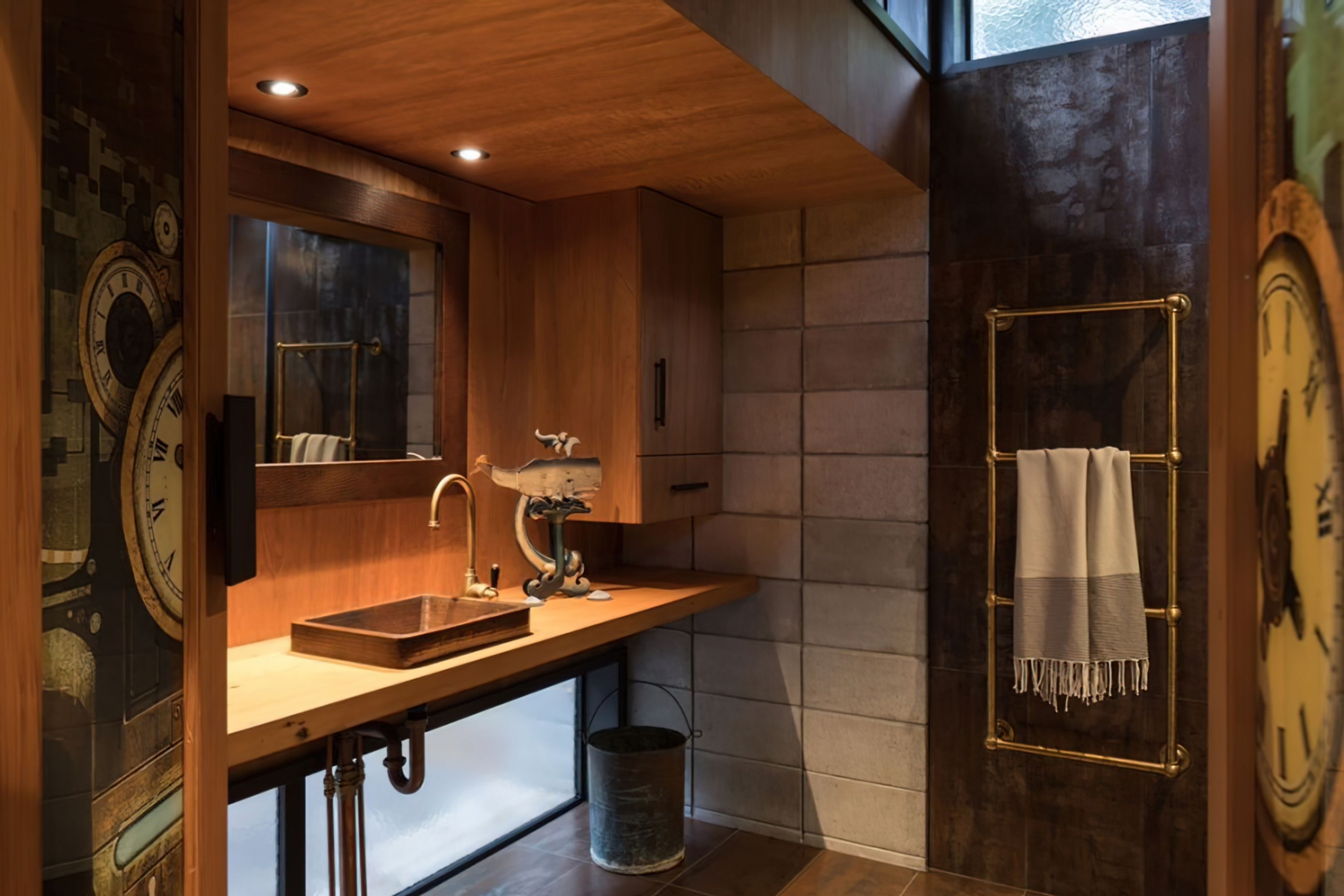 Steampunk Bathroom