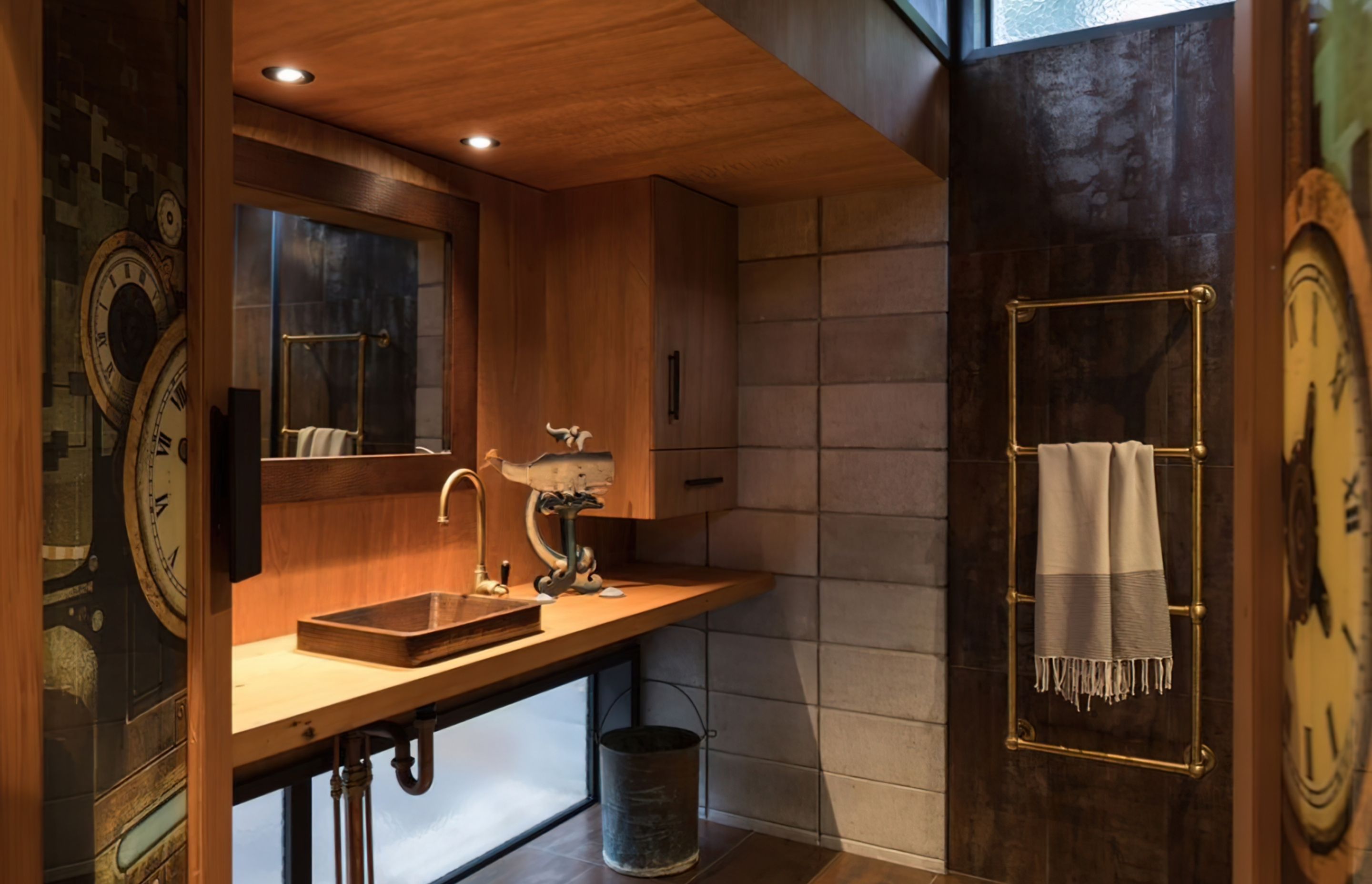 Steampunk Bathroom