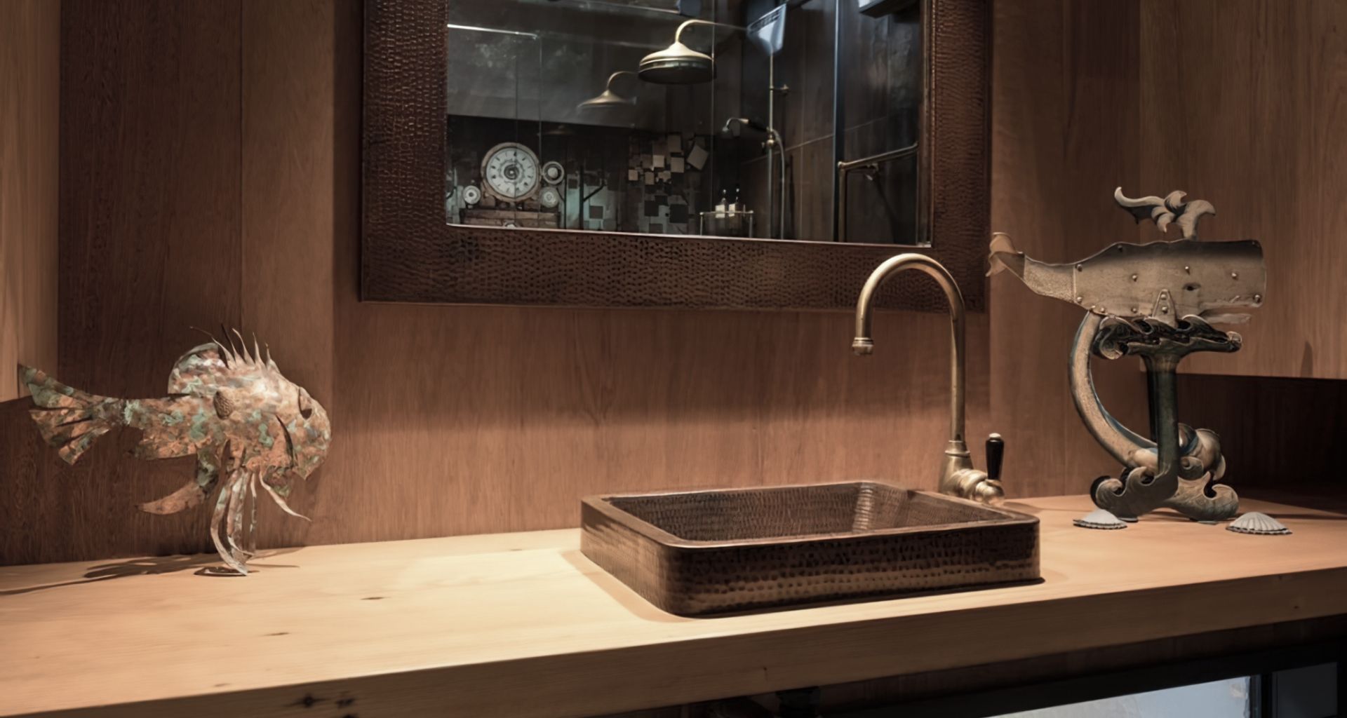 Steampunk Bathroom banner