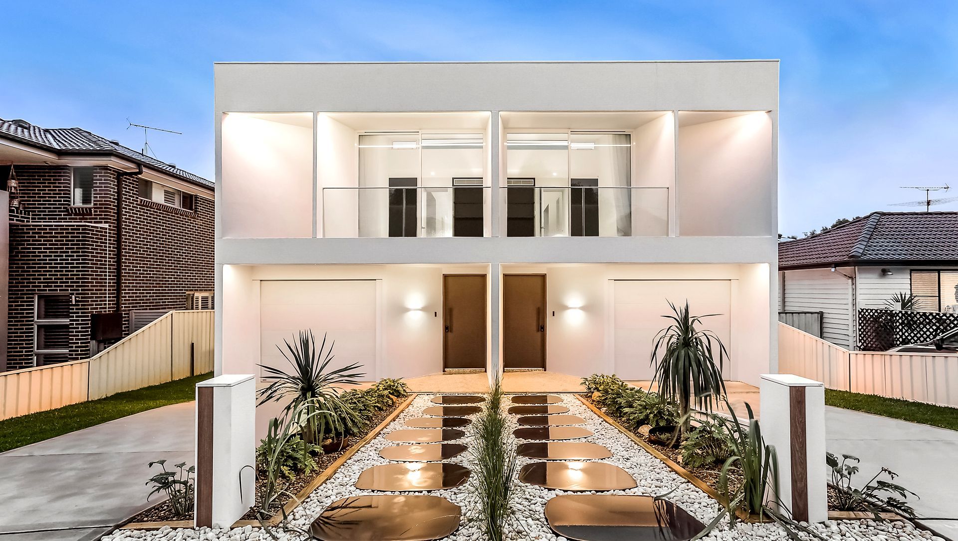 White Duplex banner