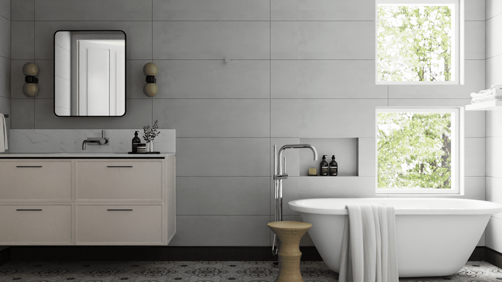 Monochrome With a Pop Bath • A Collaboration with Three Little Pigs • banner