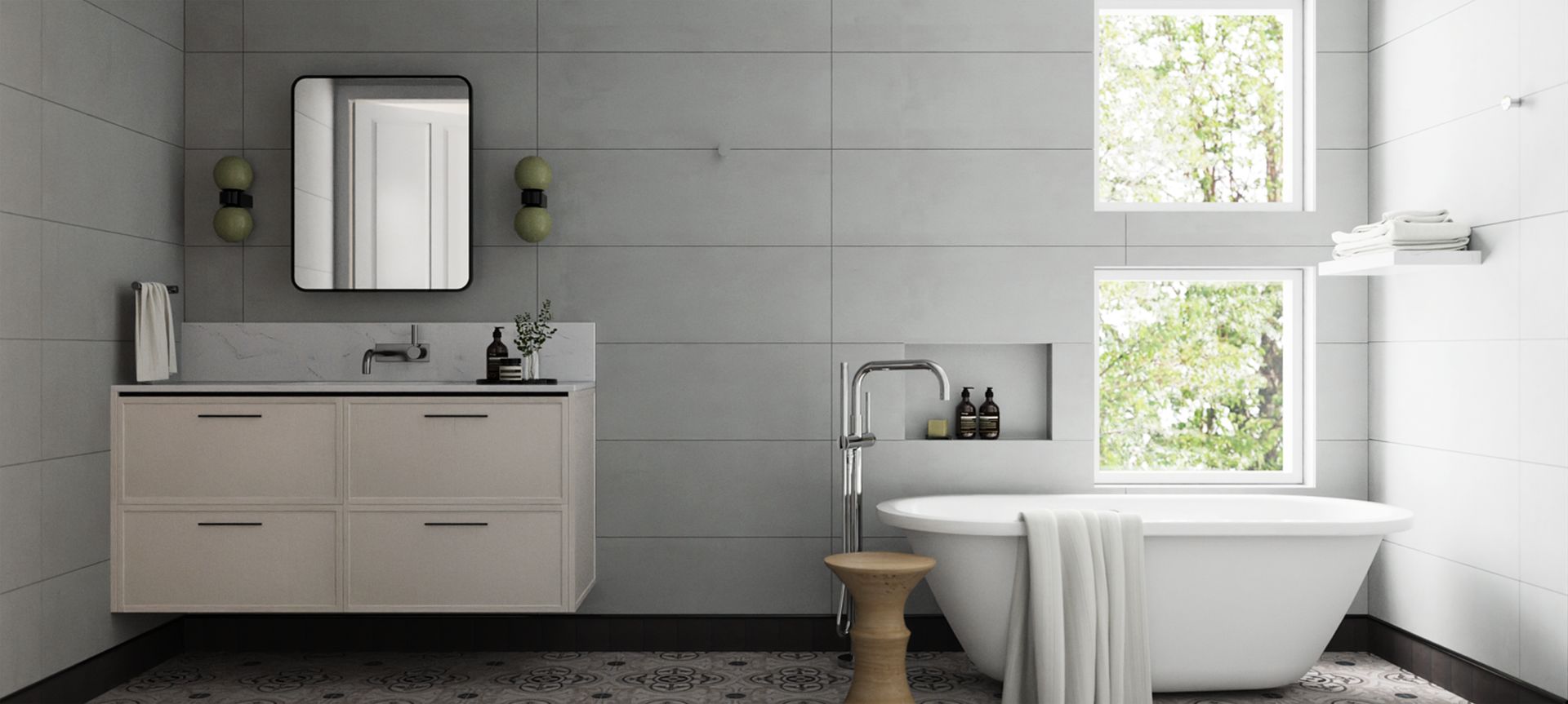 Monochrome With a Pop Bath • A Collaboration with Three Little Pigs • banner