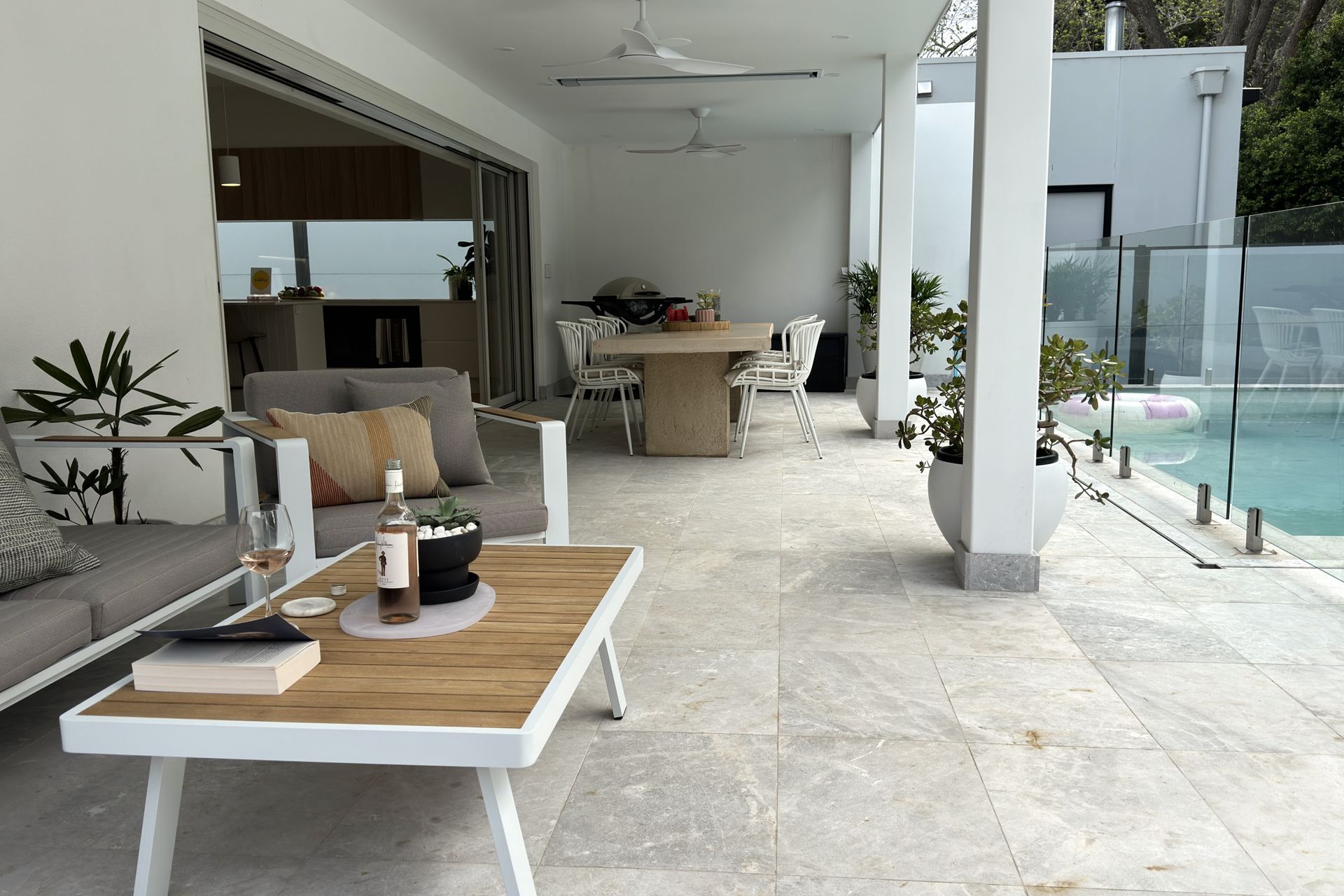 The perfect place to relax with a book and glass of wine.