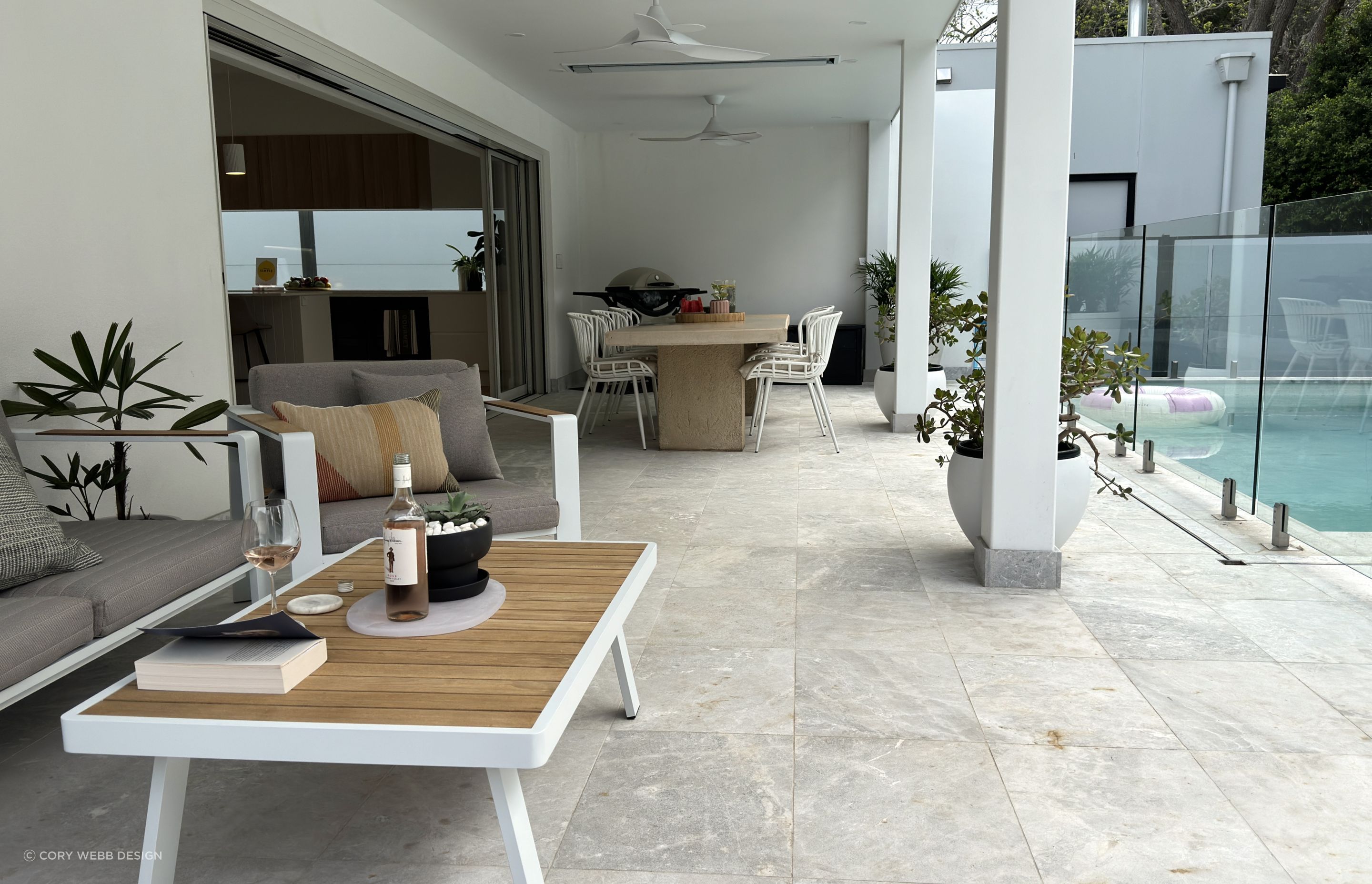 The perfect place to relax with a book and glass of wine.