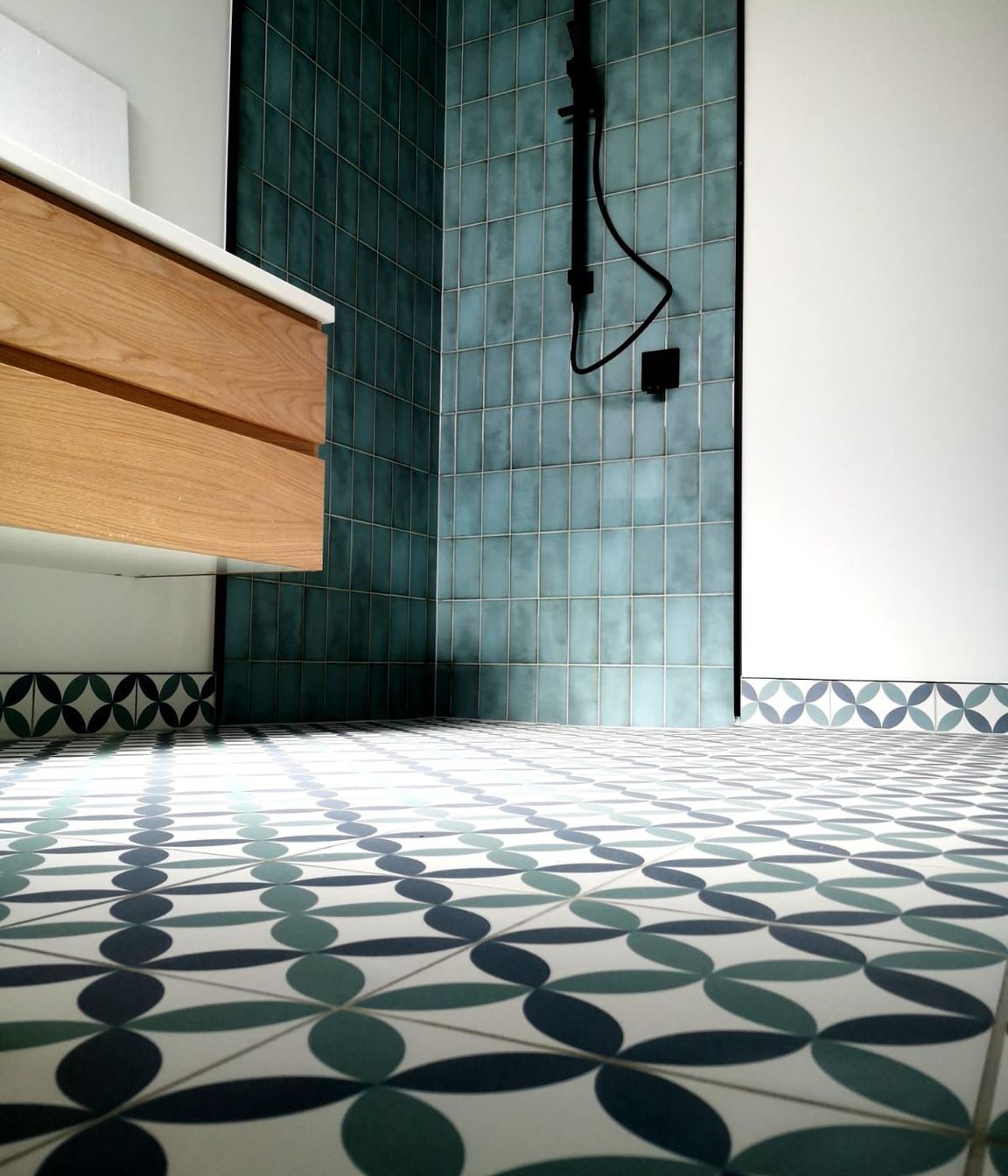 Aqua Bathroom Tiling