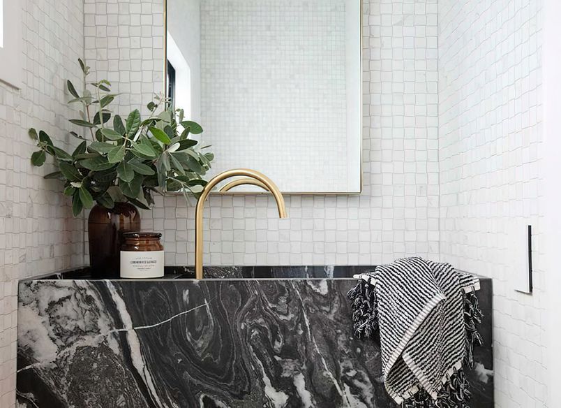 Powder Room Suede + Stone Showroom 2021