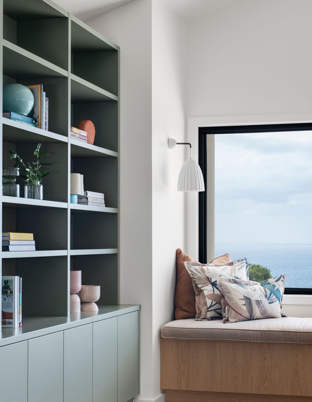 Custom joinery designs for a waterfront library.