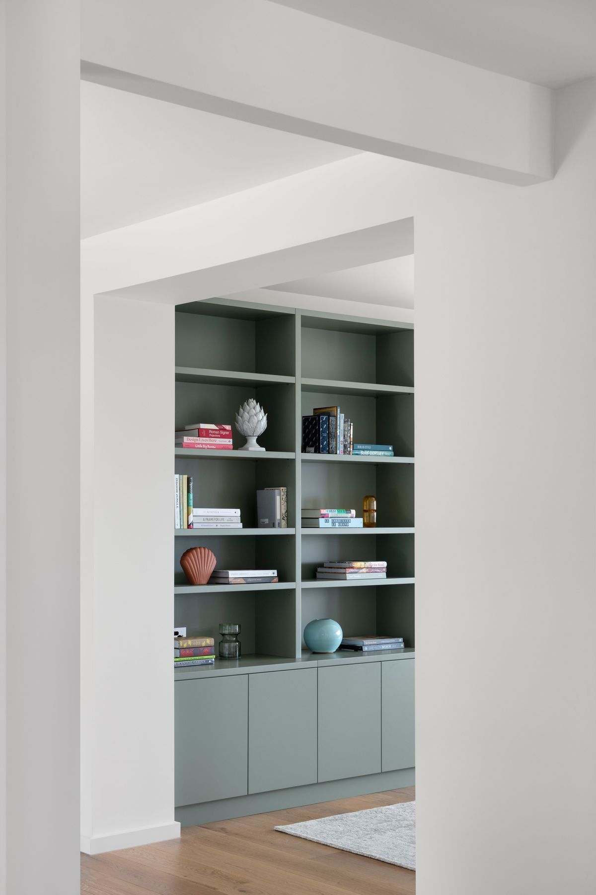 Custom joinery designs for a waterfront library.