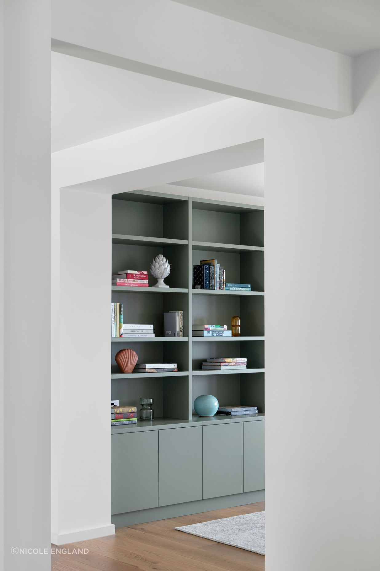 Custom joinery designs for a waterfront library.