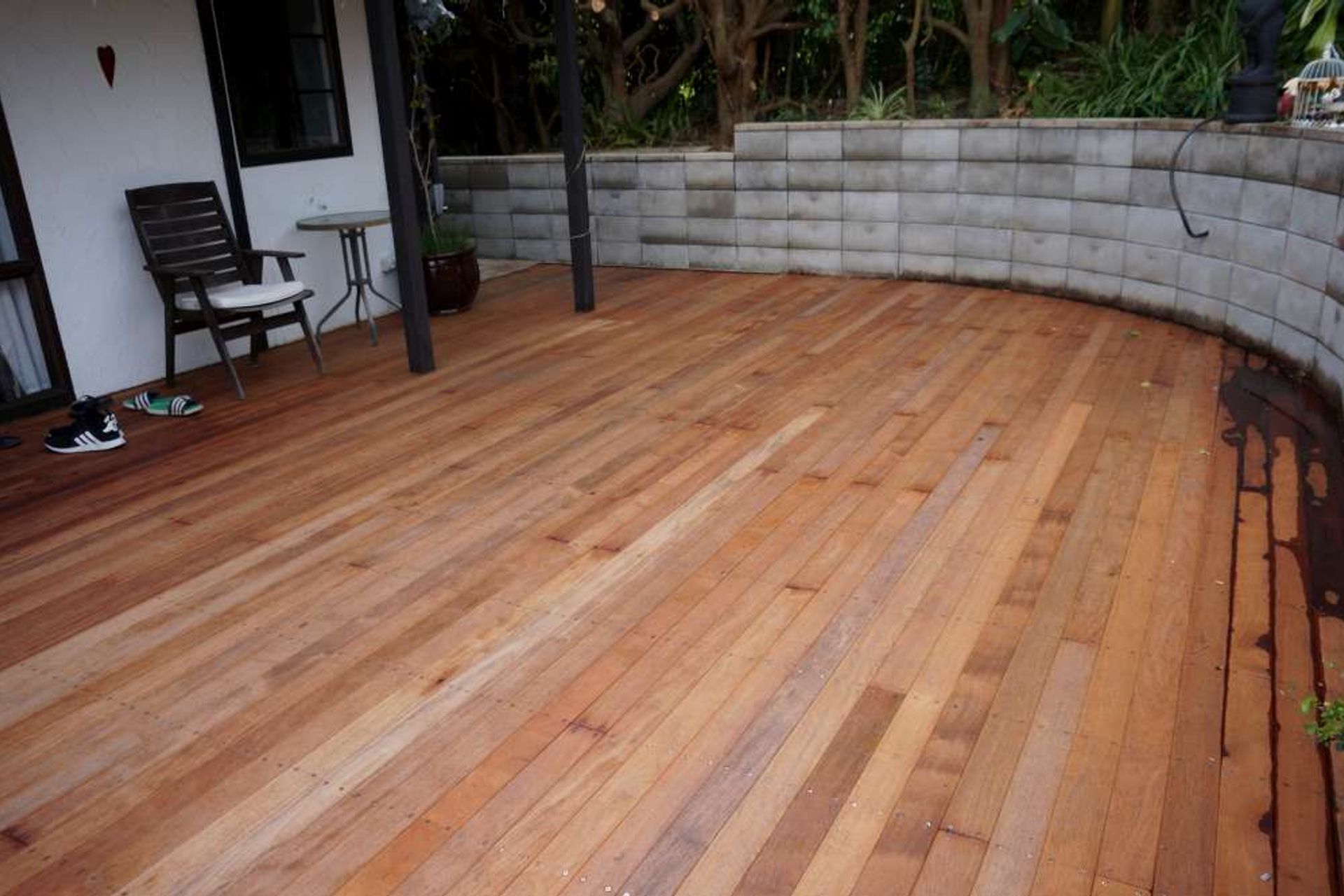 Kwila (Merbau) deck and bathroom renovation in Cockle Bay