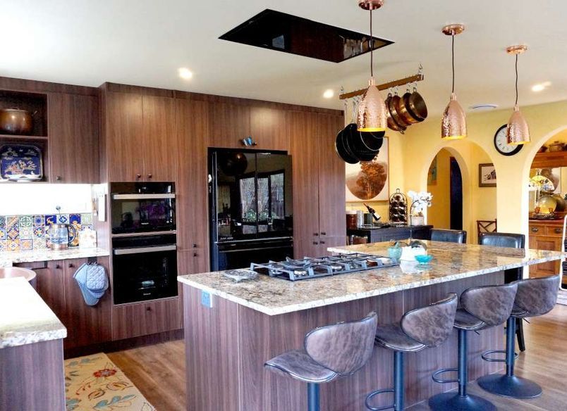 Rustic Kitchen and Bathroom modeled after Spanish Villas