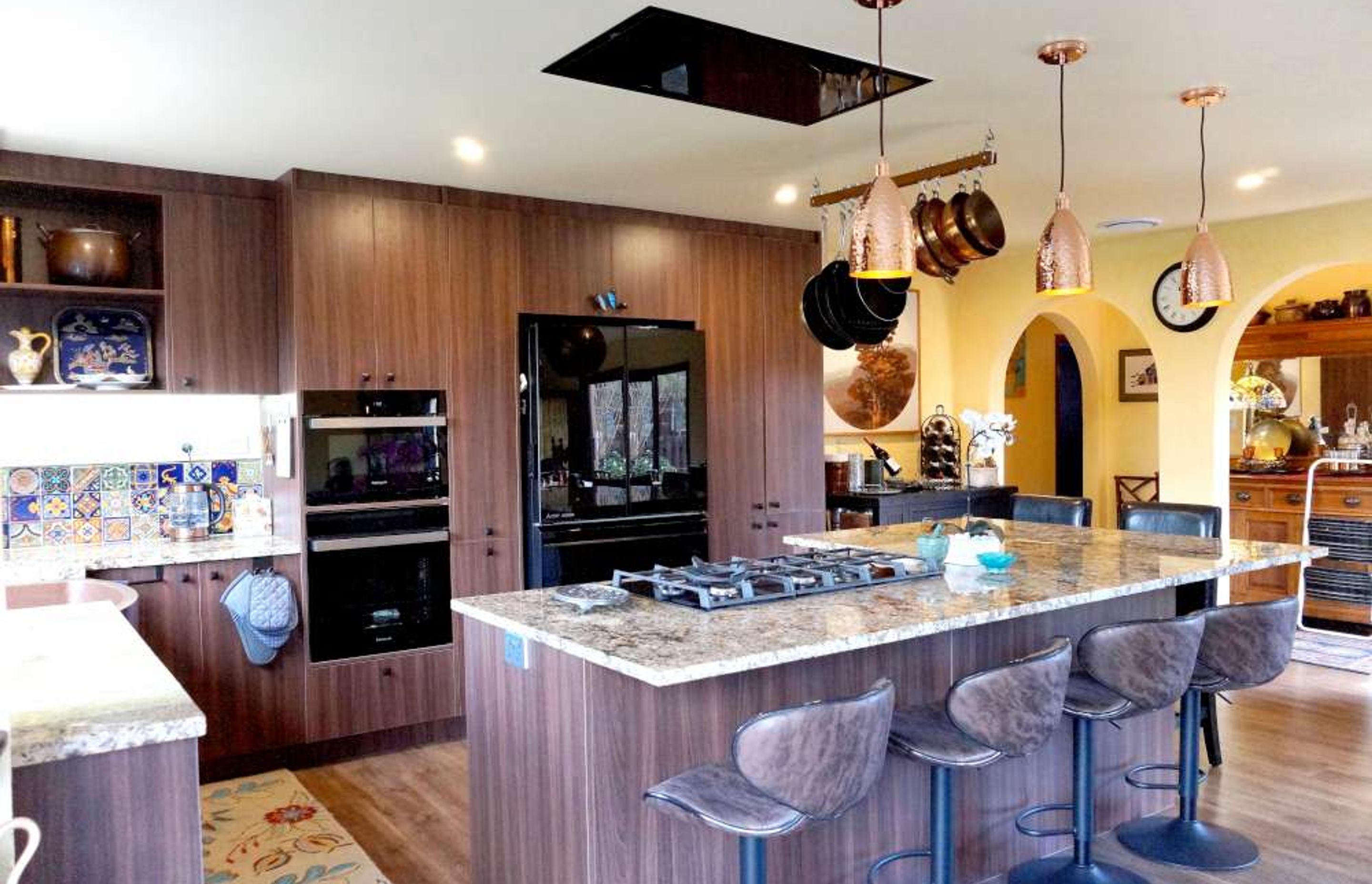 Rustic Kitchen and Bathroom modeled after Spanish Villas