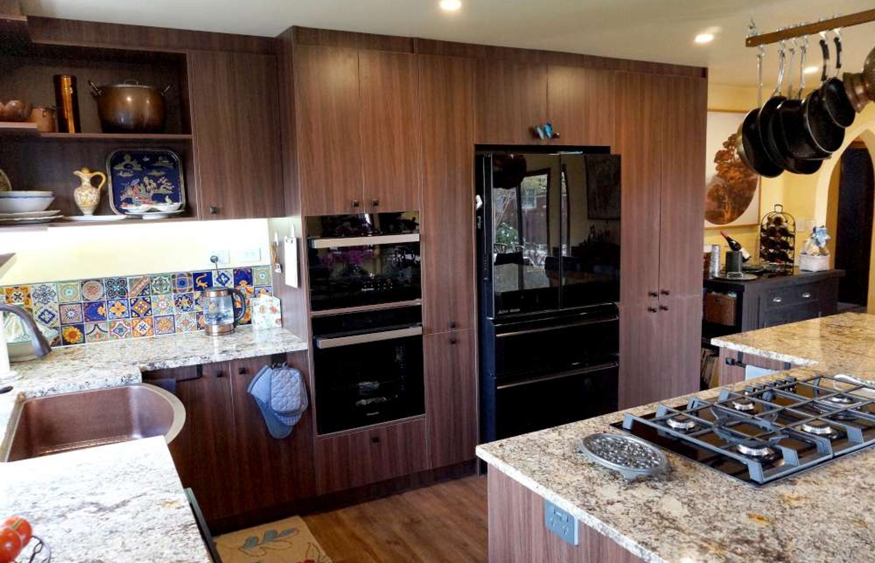 Rustic Kitchen and Bathroom modeled after Spanish Villas