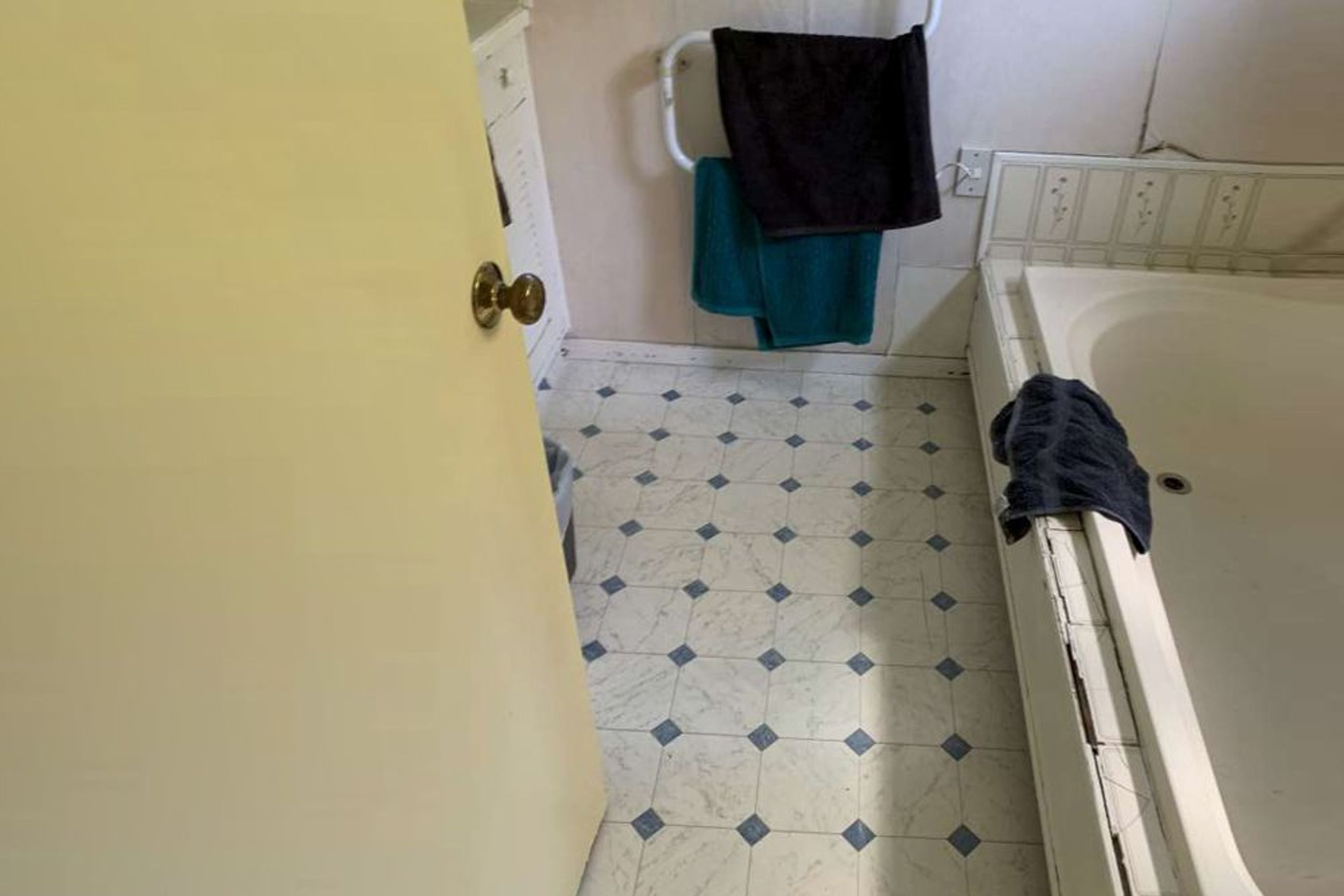 BEFORE the bathroom was renovated