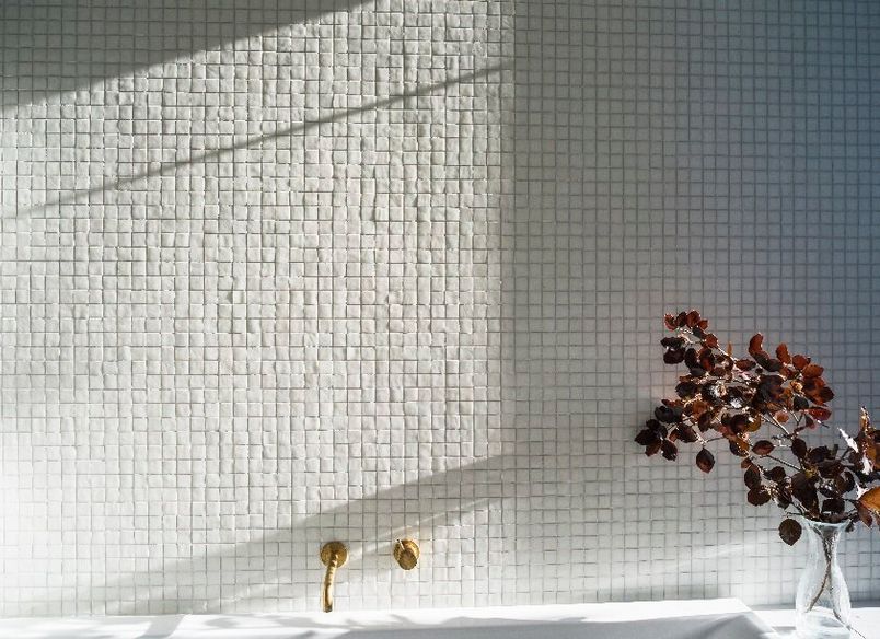 White on white - family bathroom renovation