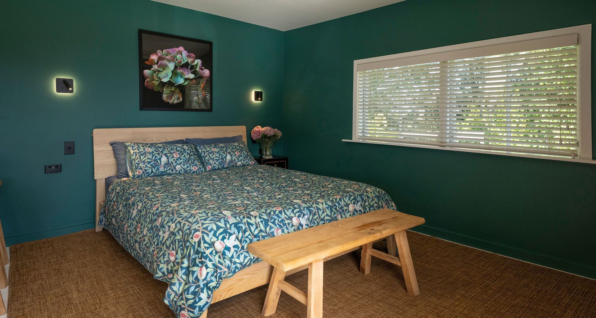 Saturated colours to create cosy cottage haven