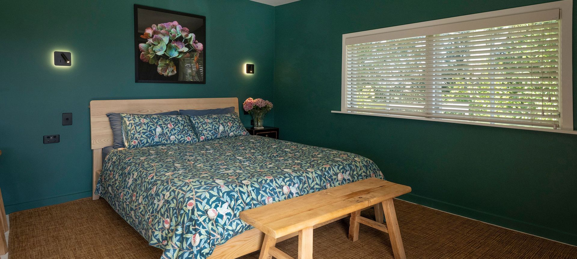Saturated colours to create cosy cottage haven
