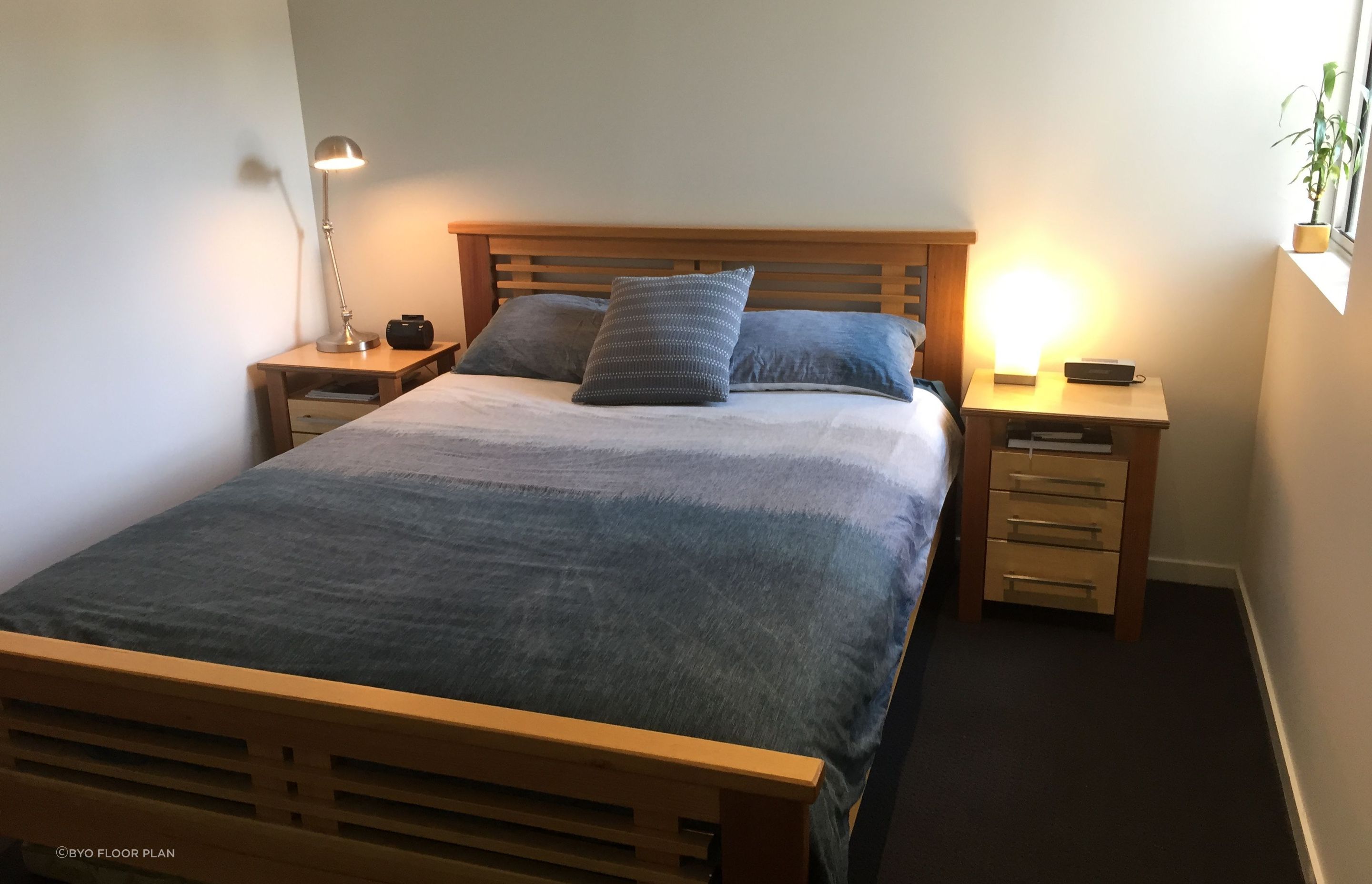 Completed in 2011: Oriental style timber bed suite. Primary timber species: Tasmanian Oak