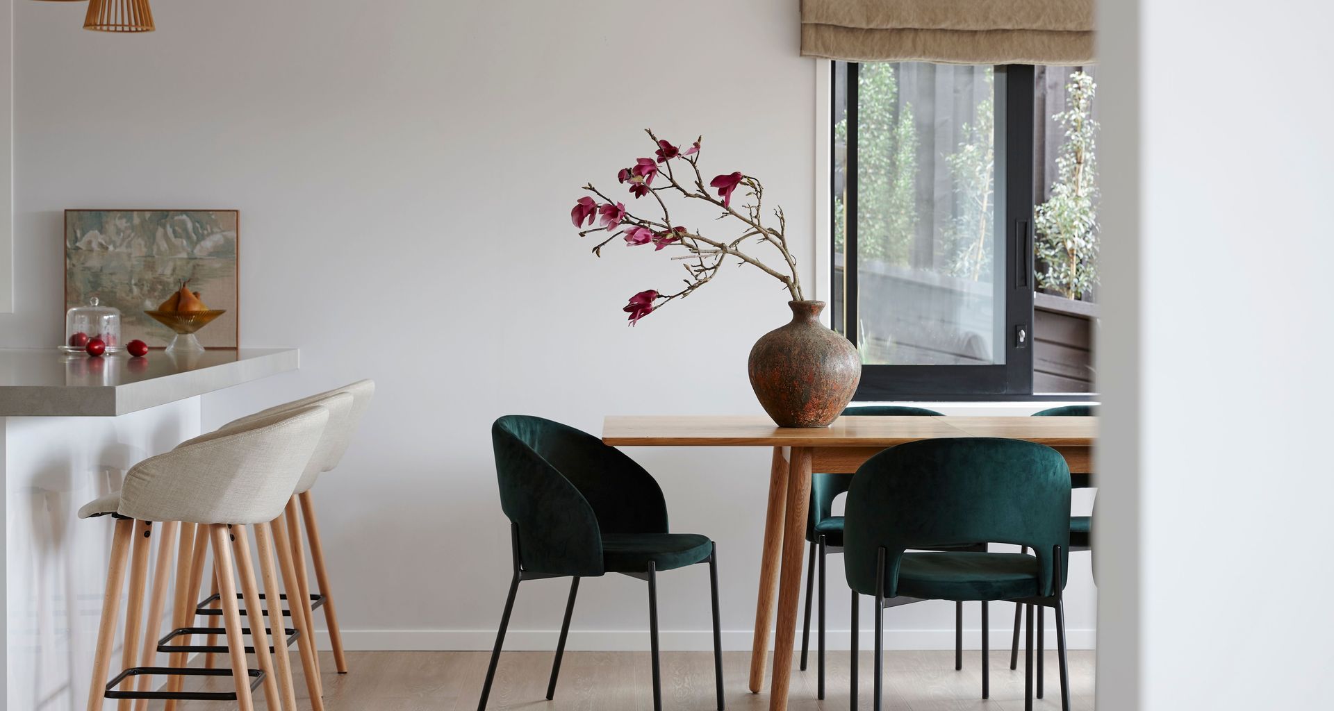 Contemporary modern dining room interiors, St Heliers