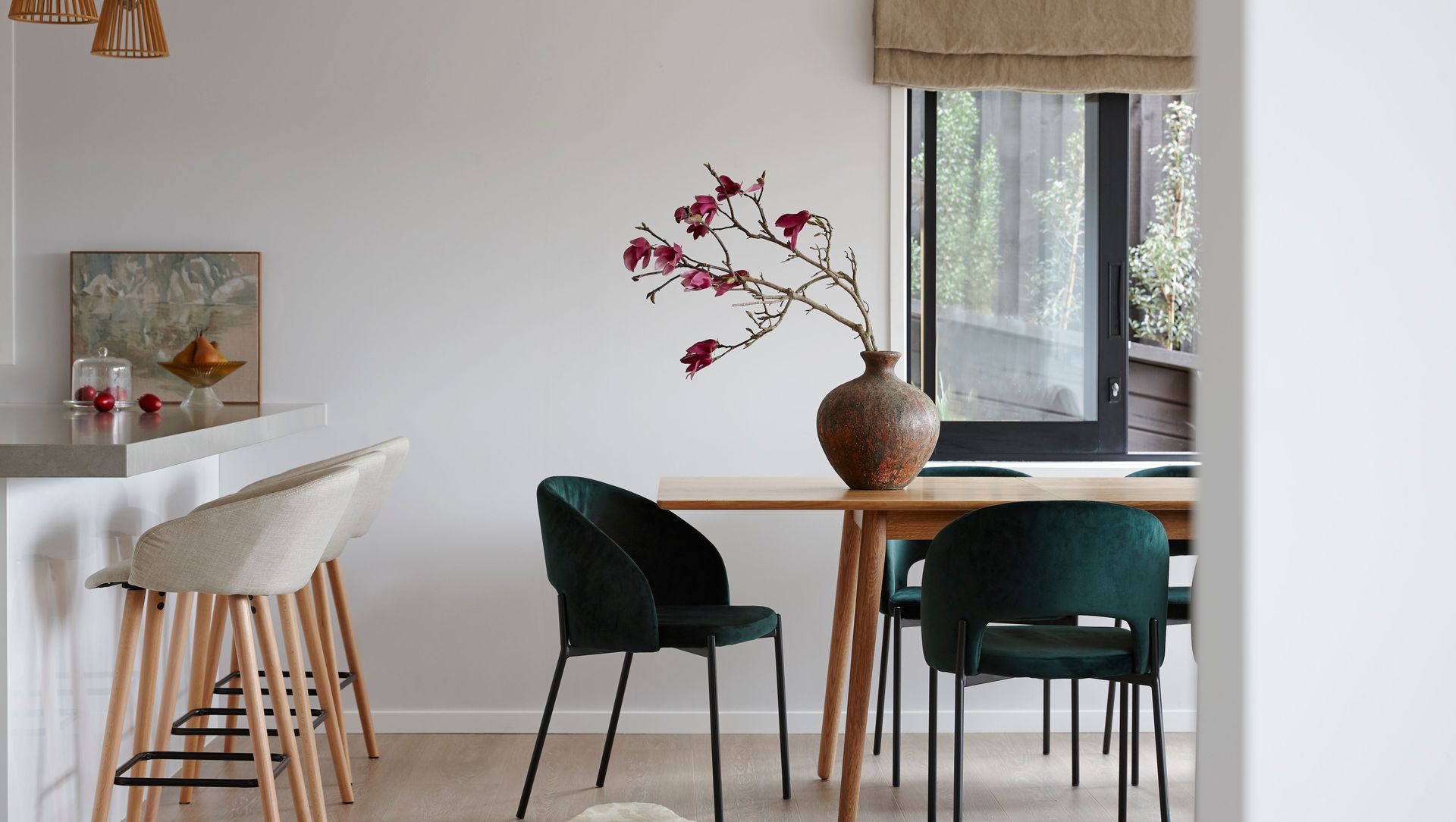 Contemporary modern dining room interiors, St Heliers