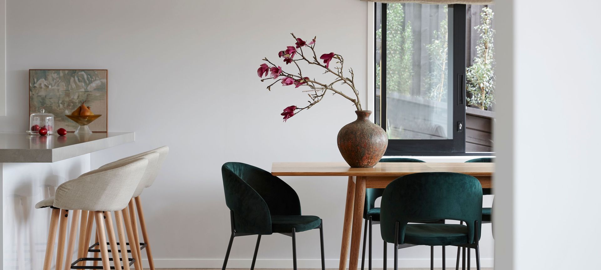 Contemporary modern dining room interiors, St Heliers