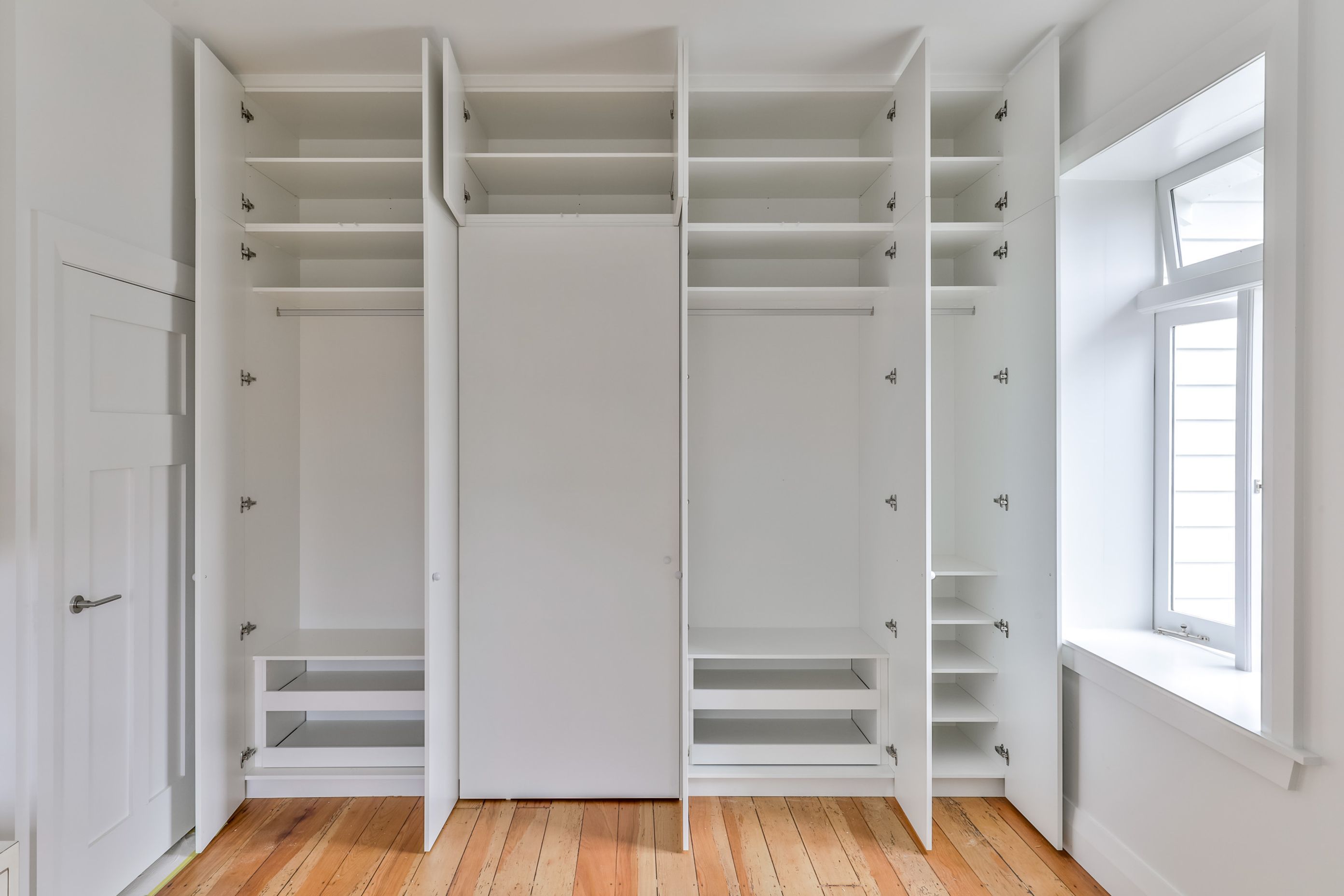 Custom wardrobe with hidden ensuite access