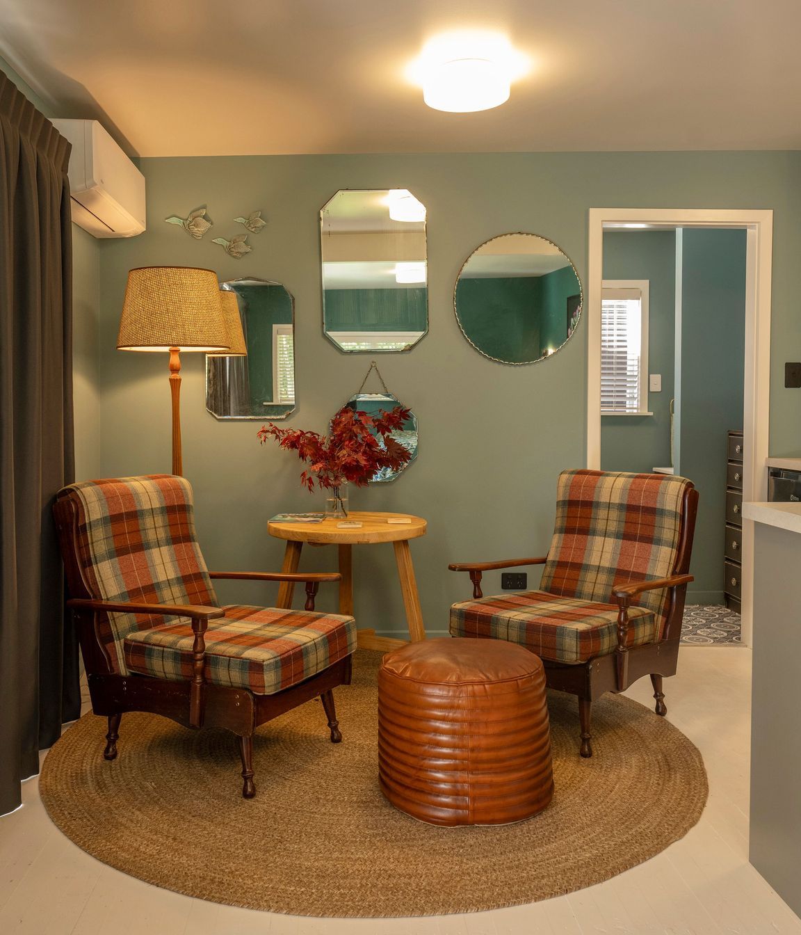 Wool tartan chairs
