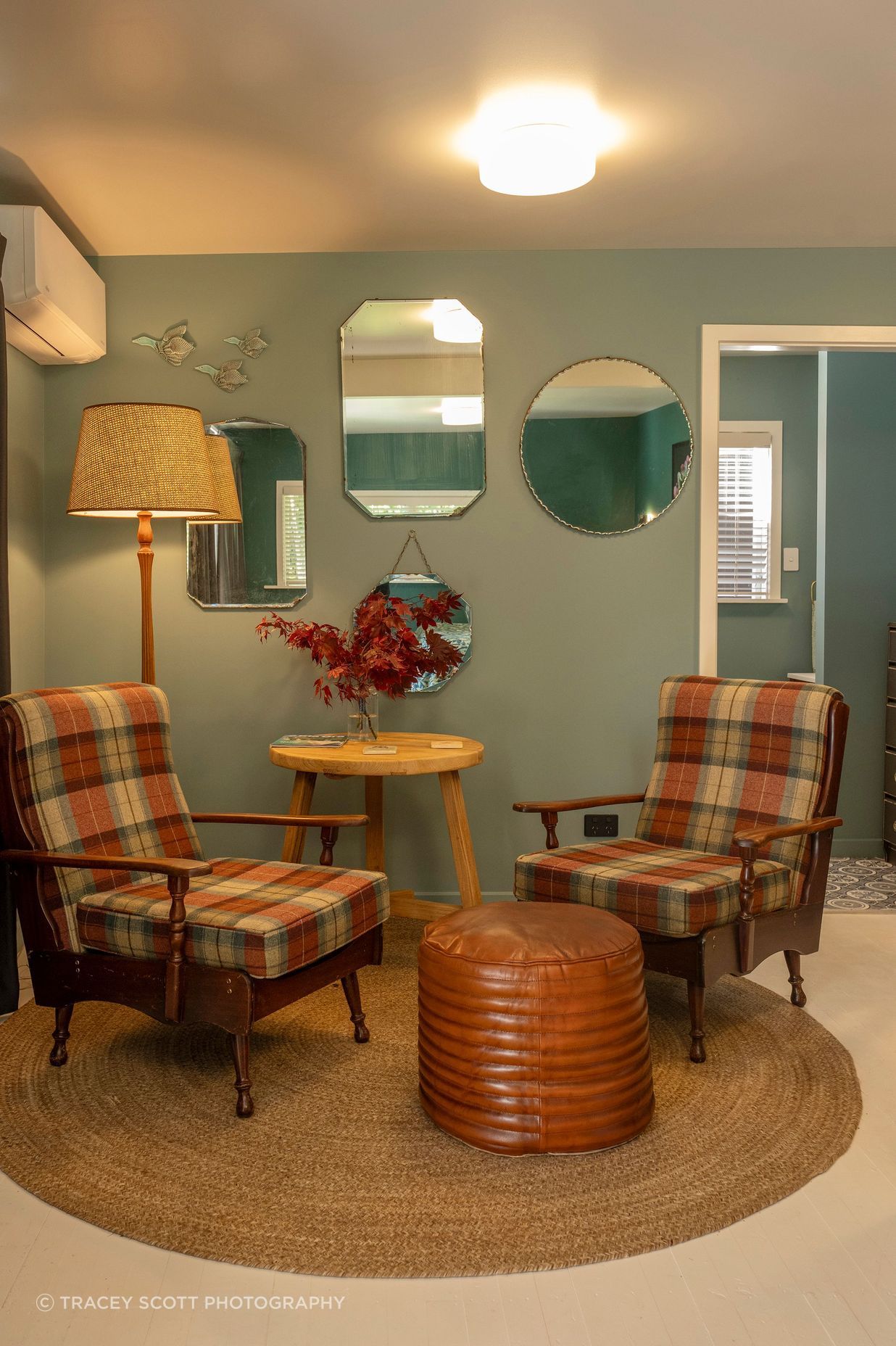 Wool tartan chairs