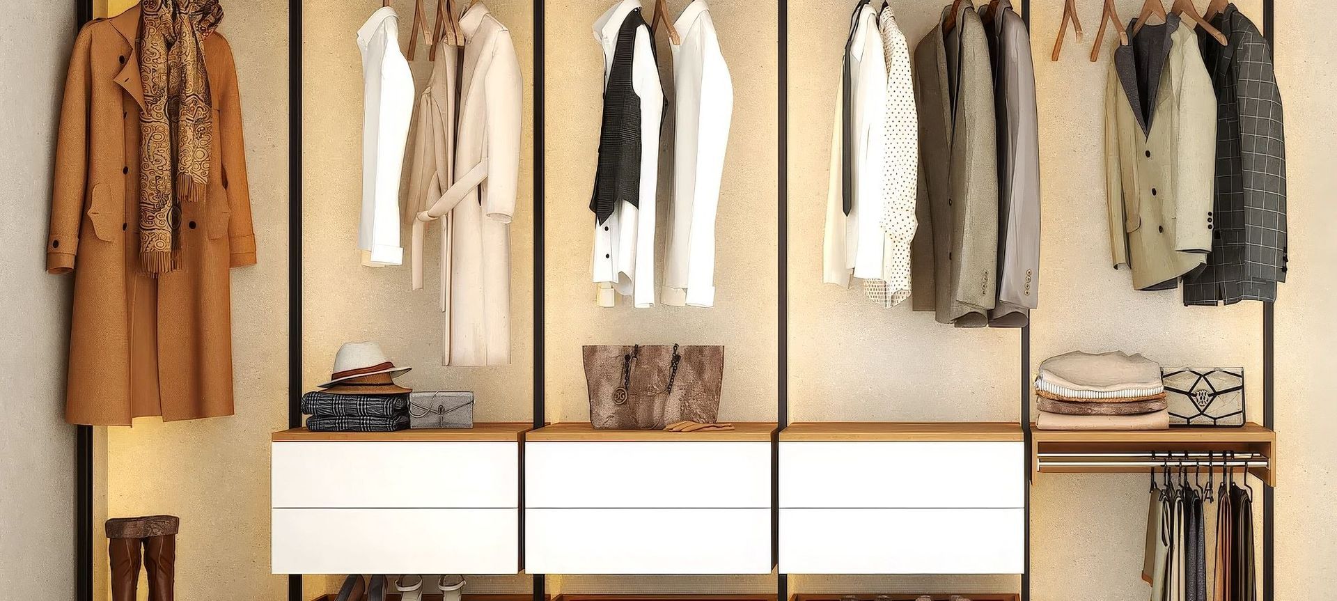 Elegant Oak Wardrobe & LED's banner