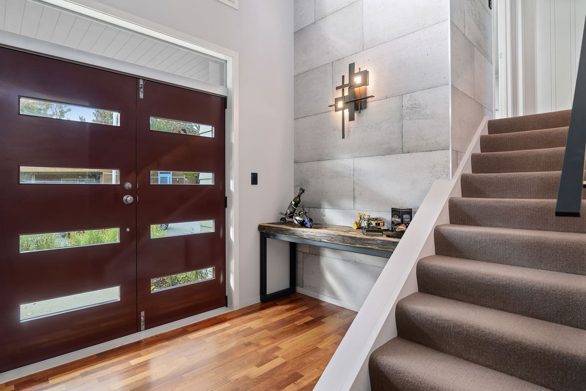 Transform a home to look like its built from concrete