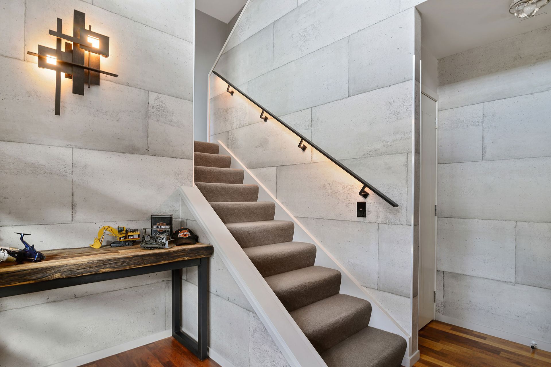 Transform a home to look like its built from concrete