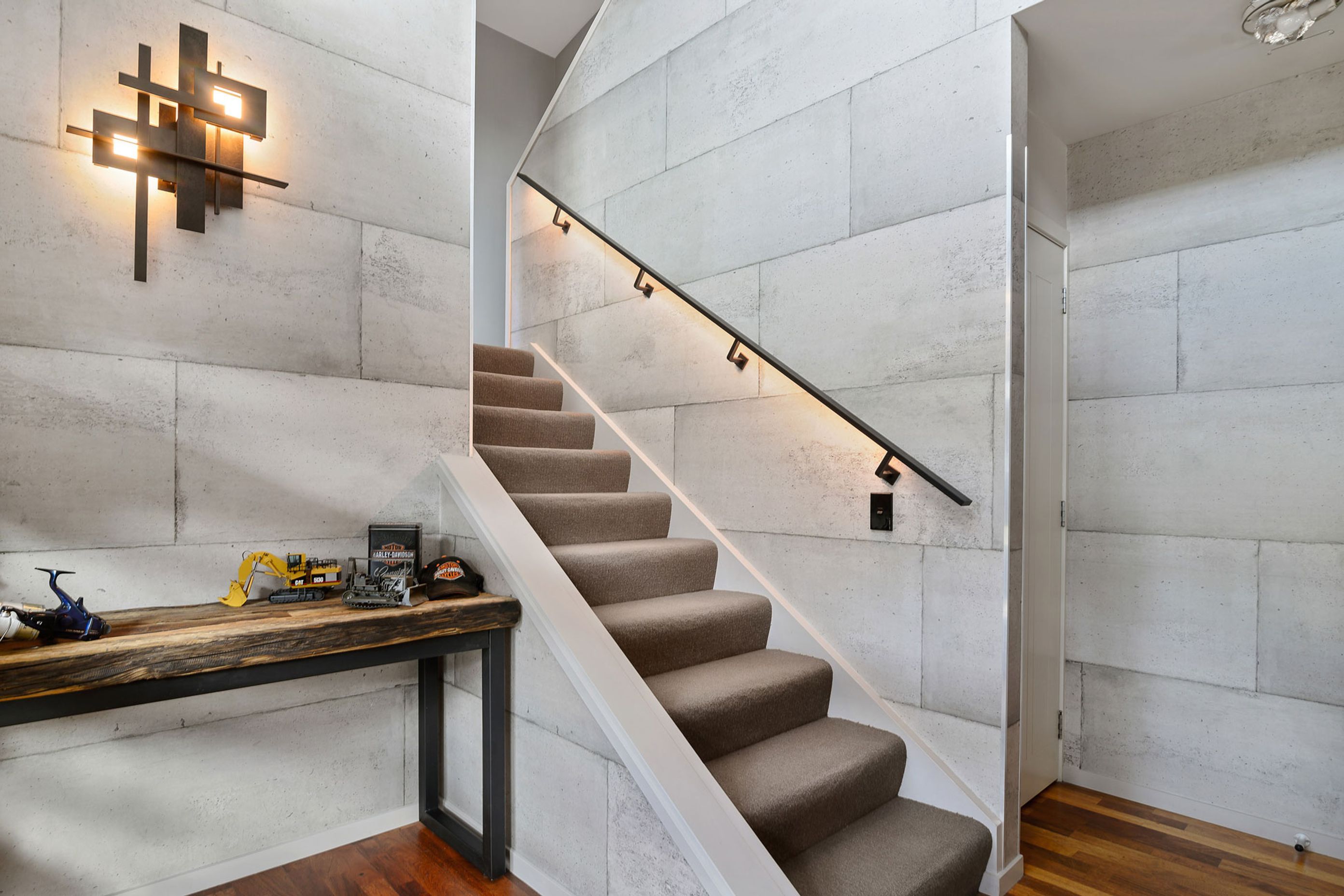 Transform a home to look like its built from concrete