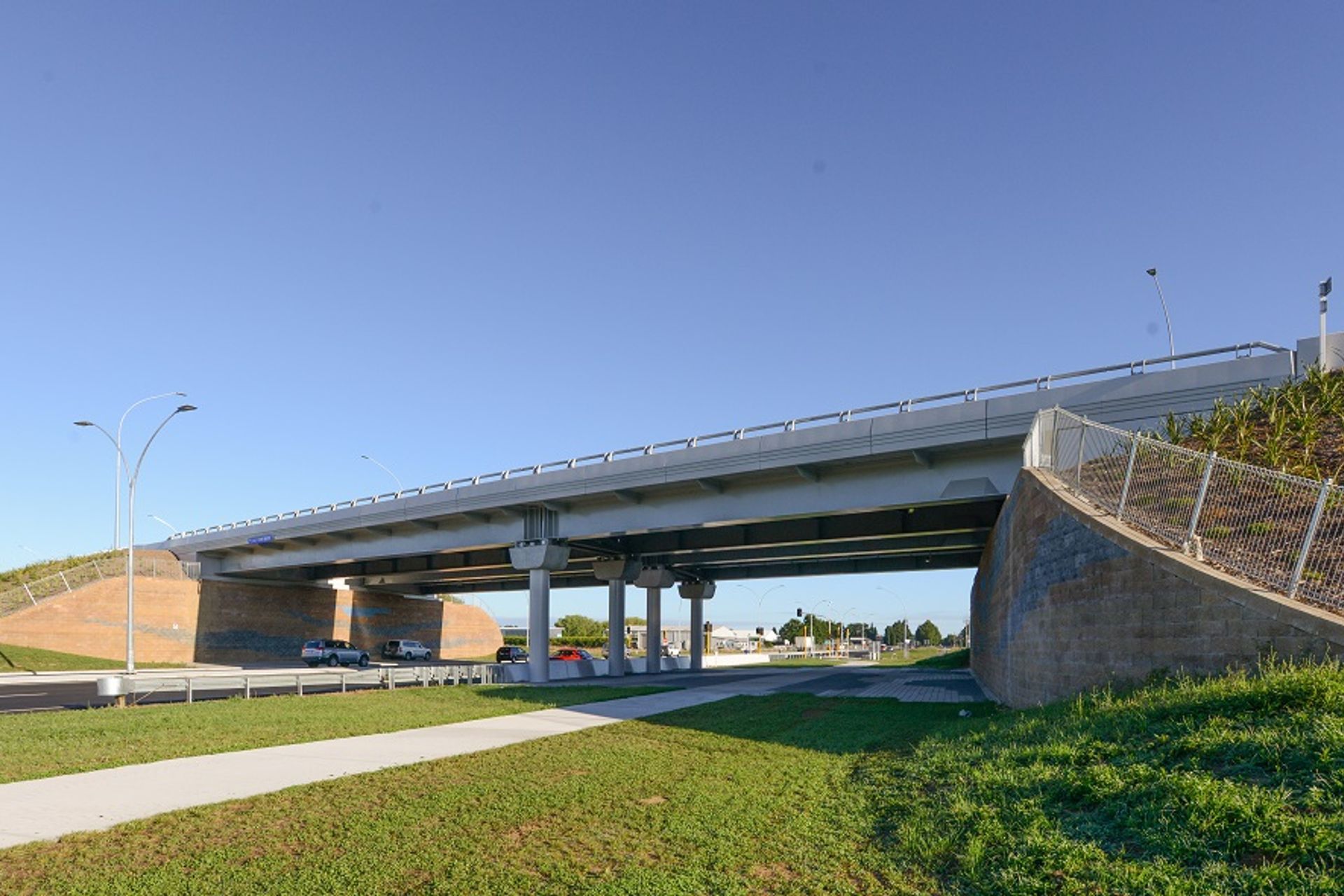 Cambridge Tamahere Expressway - Firth Keysteel® retaining wall system