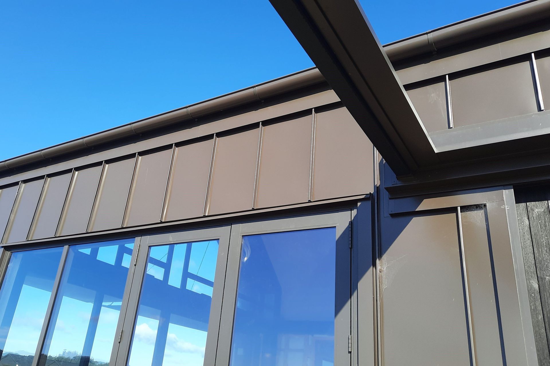 There was a lot of detailed bespoke flashing work in the windows areas