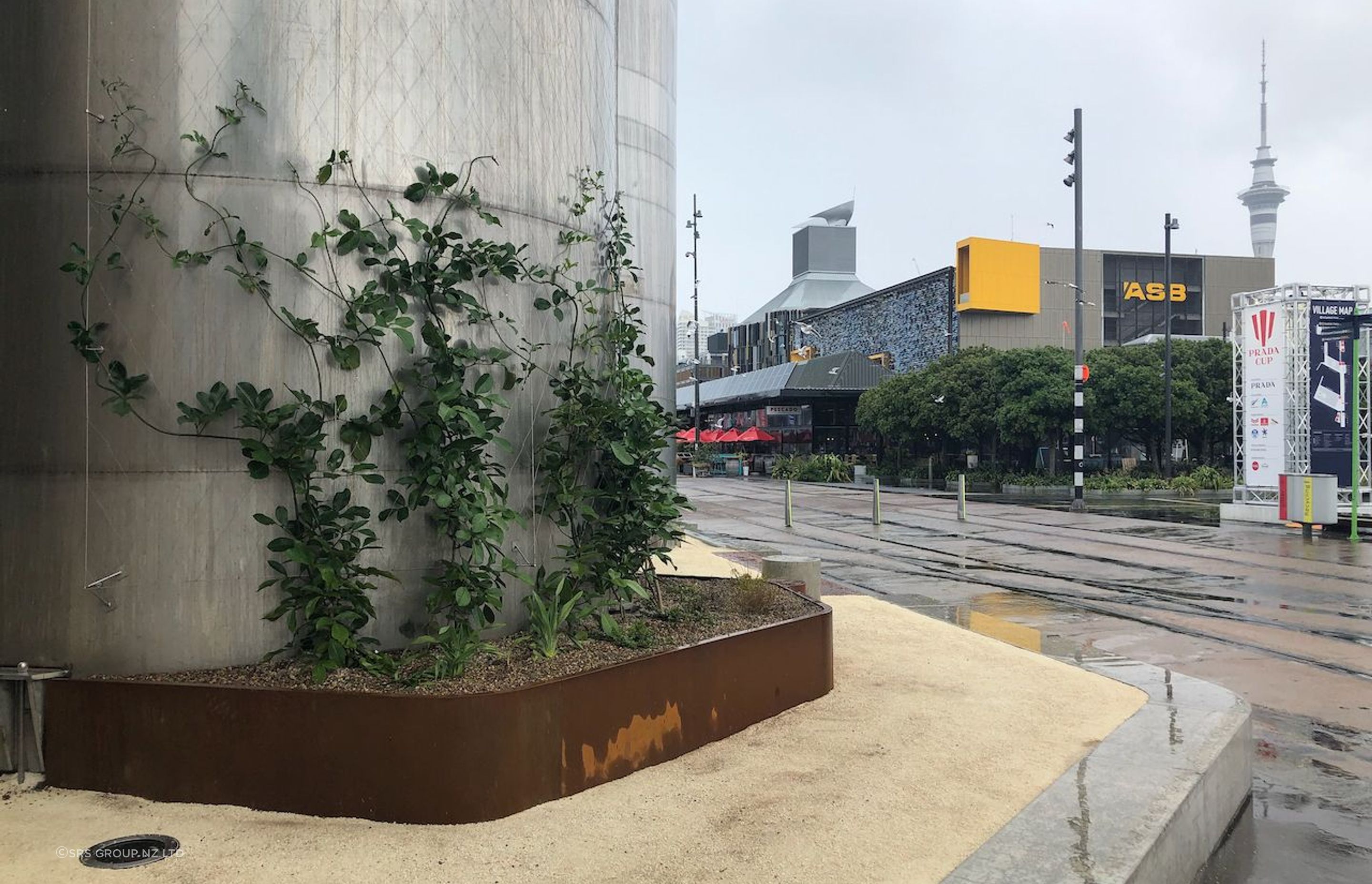 Auckland Silo Park - green facades