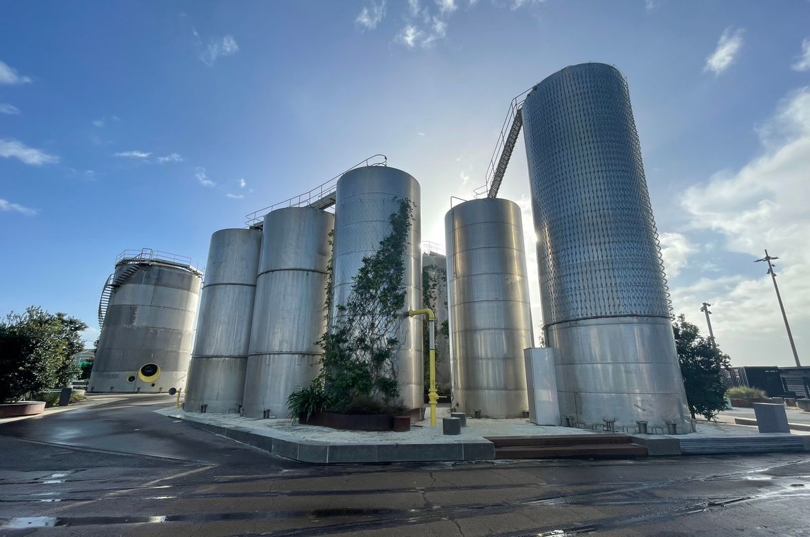 Silo Park Tanks - Green Facade