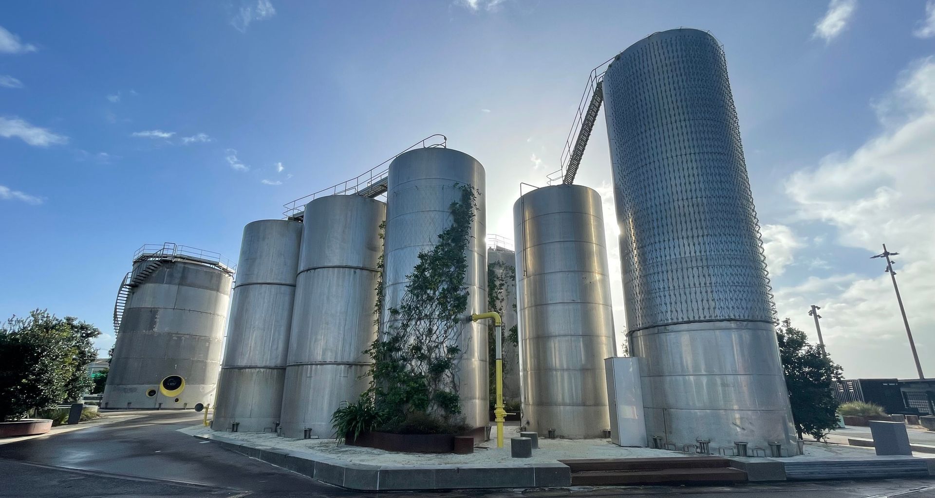 Silo Park Tanks - Green Facade banner