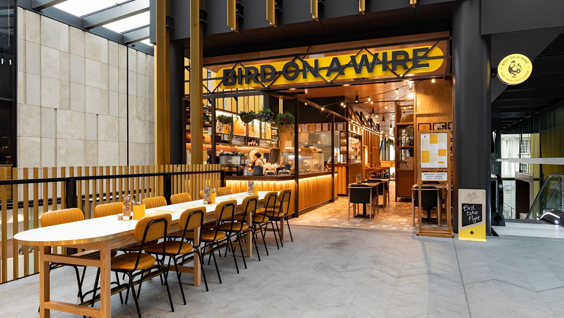 Bird on a Wire - Commercial Bay banner