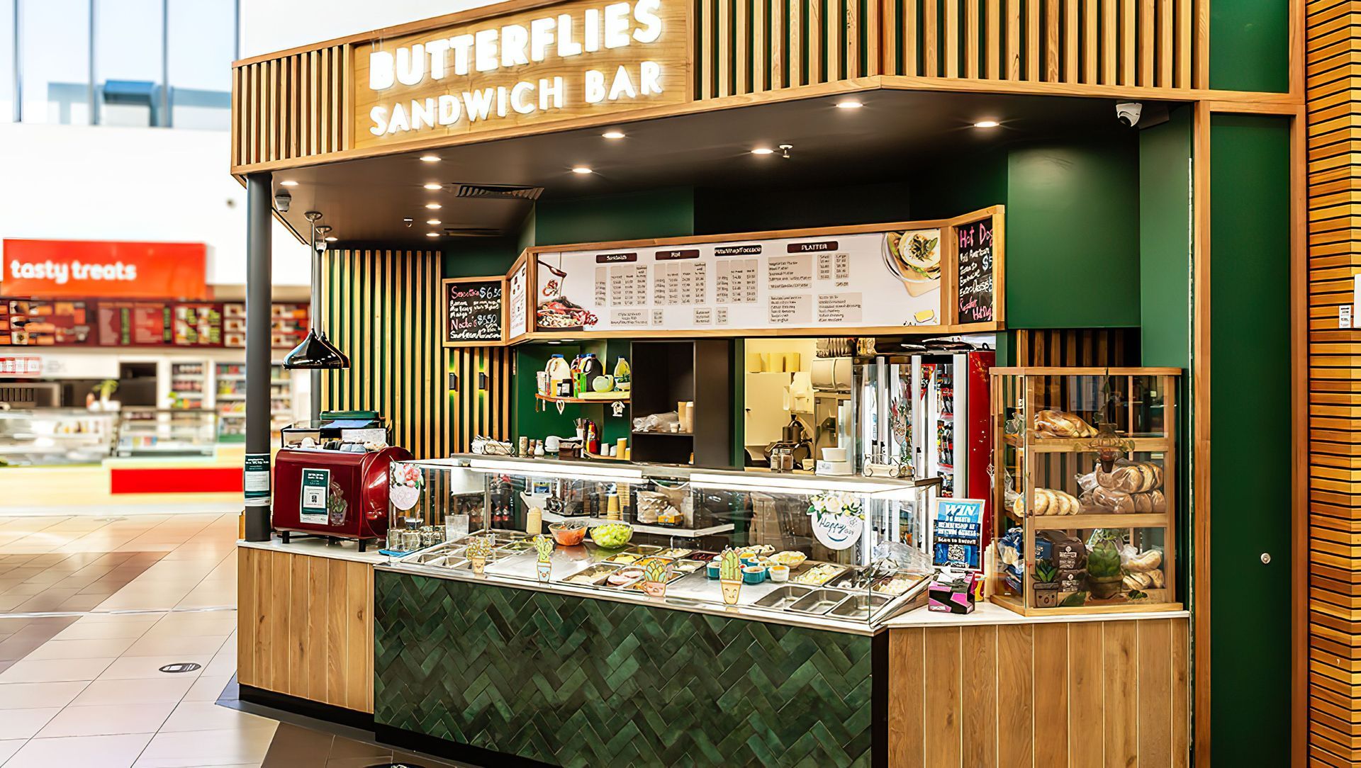 Butterfly Sandwich bar banner