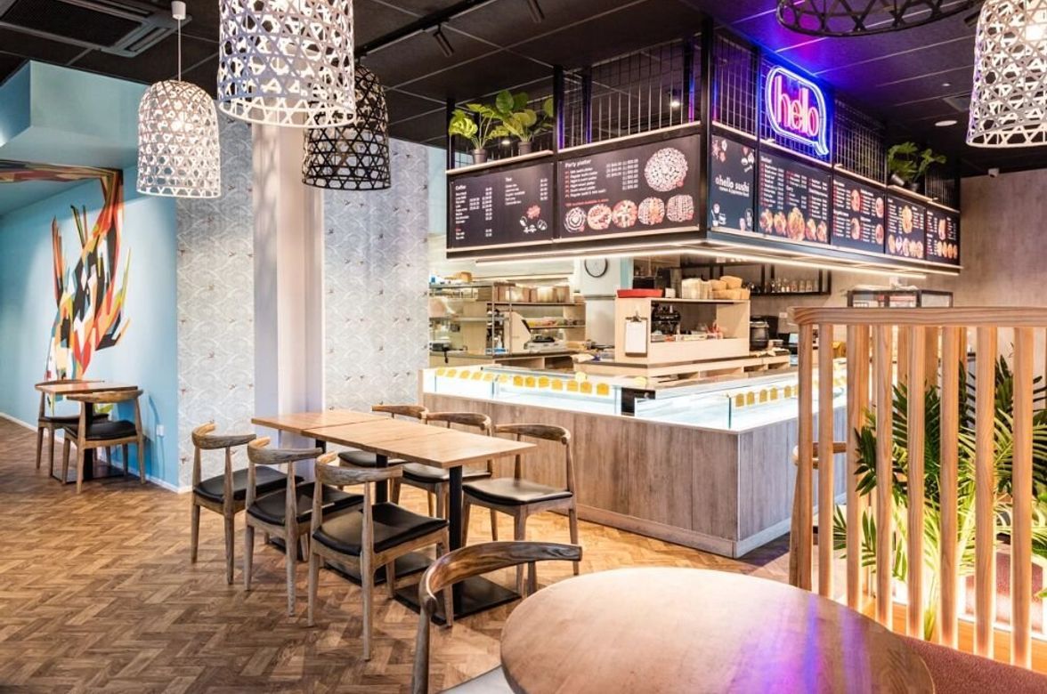 Hello Sushi Golden Sands Papamoa Fitout