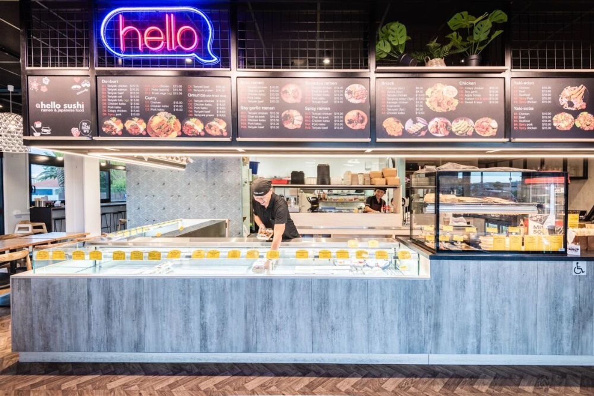 Hello Sushi Golden Sands Papamoa Fitout