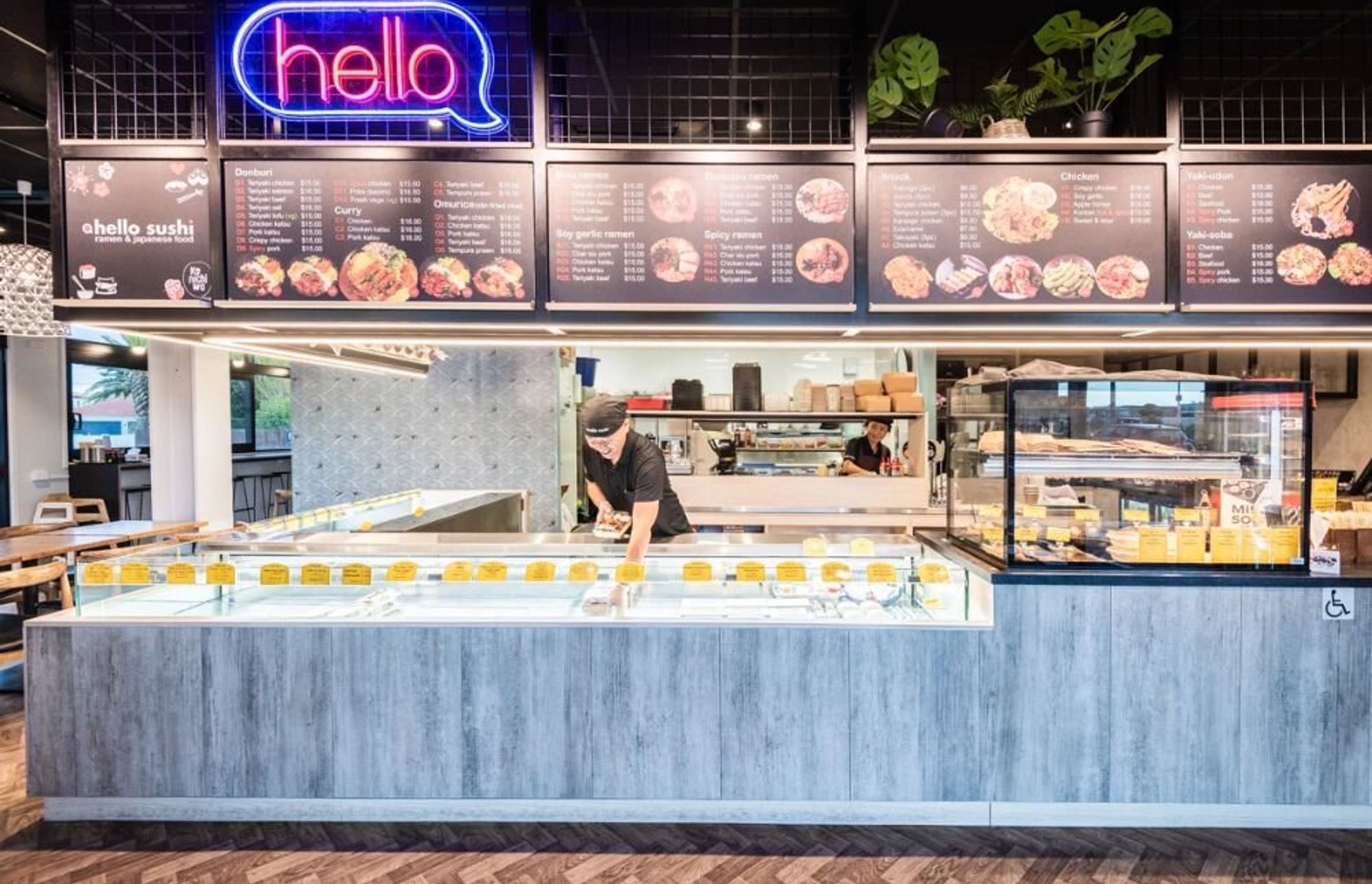 Hello Sushi Golden Sands Papamoa Fitout